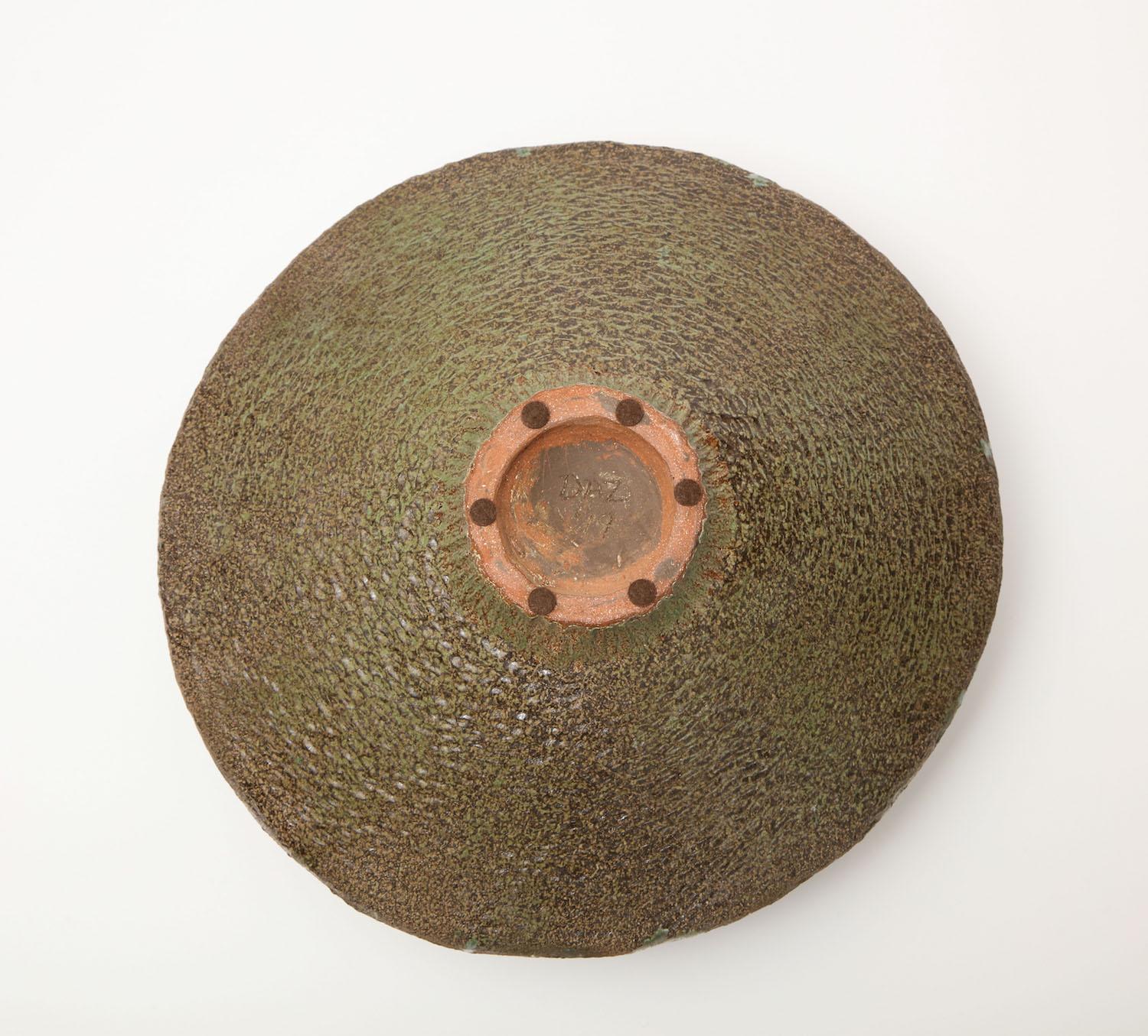 Stoneware Studio-Made Asymmetric Bowl by Dena Zemsky