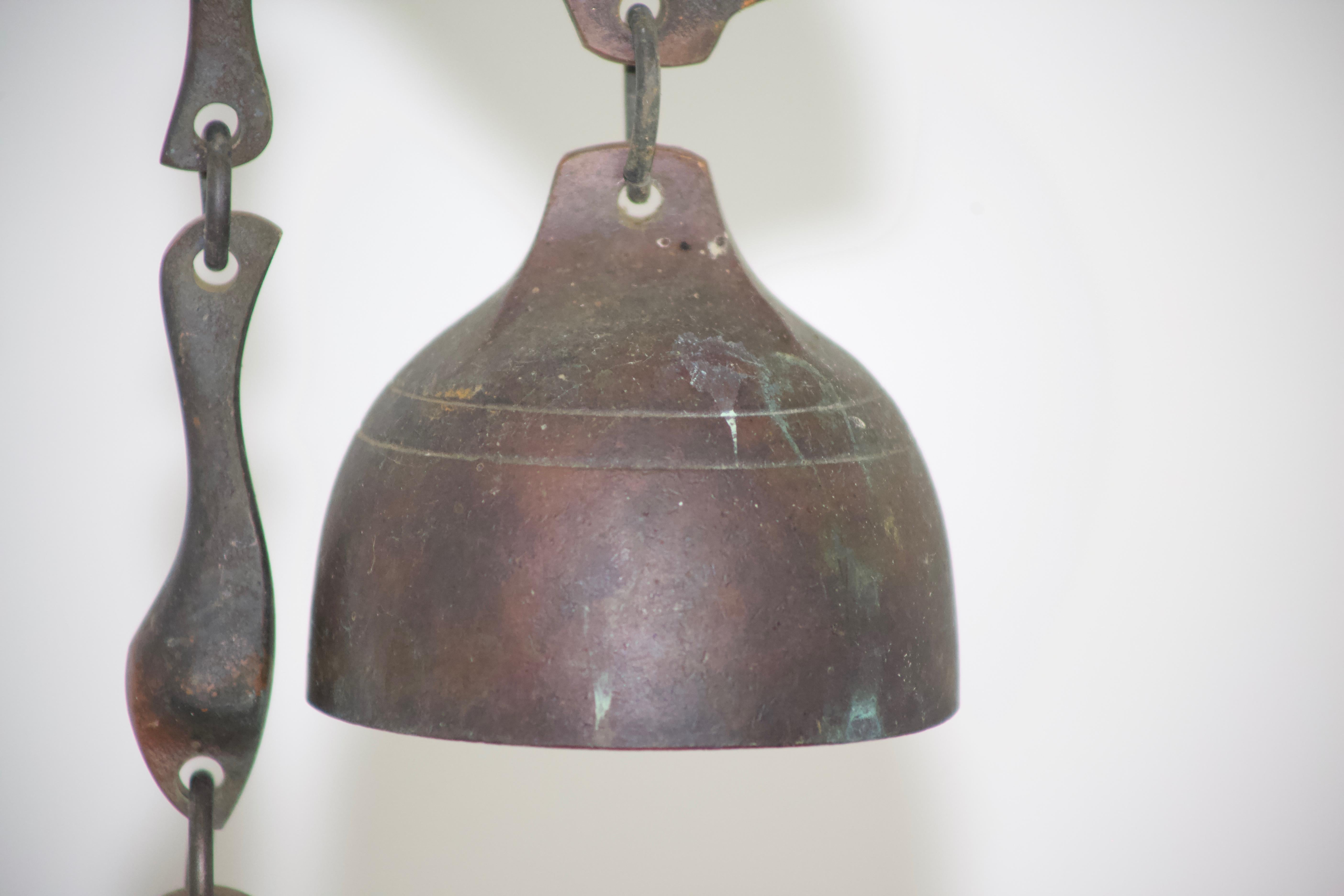 Studio Made Bronze Wind Chimes by Richard Fisher In Good Condition In Pittsburgh, PA