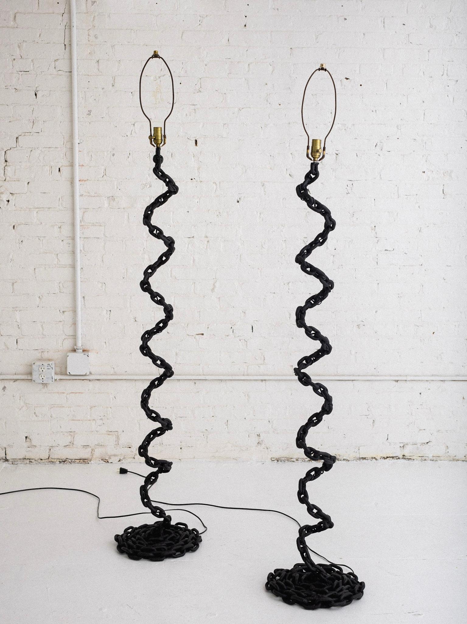 Studio Made Chain Link Floorlamp For Sale 5