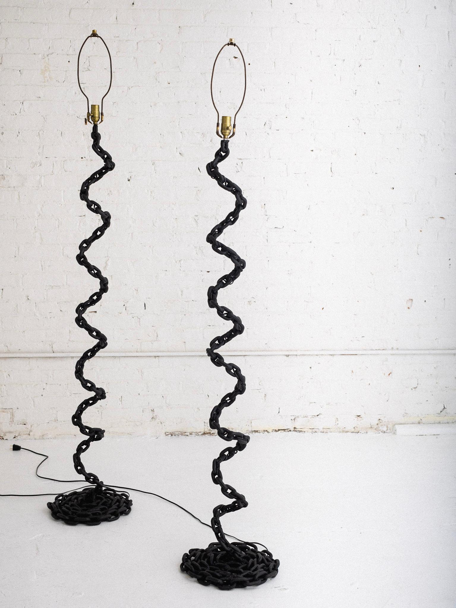 Studio Made Chain Link Floorlamp For Sale 6