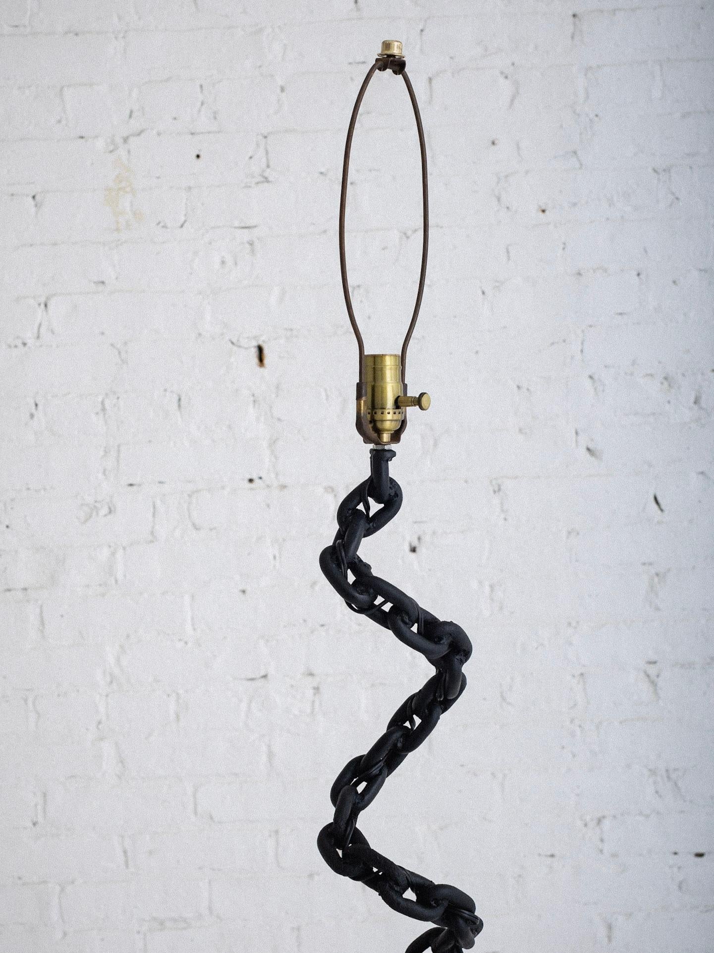 Industrial Studio Made Chain Link Floorlamp For Sale