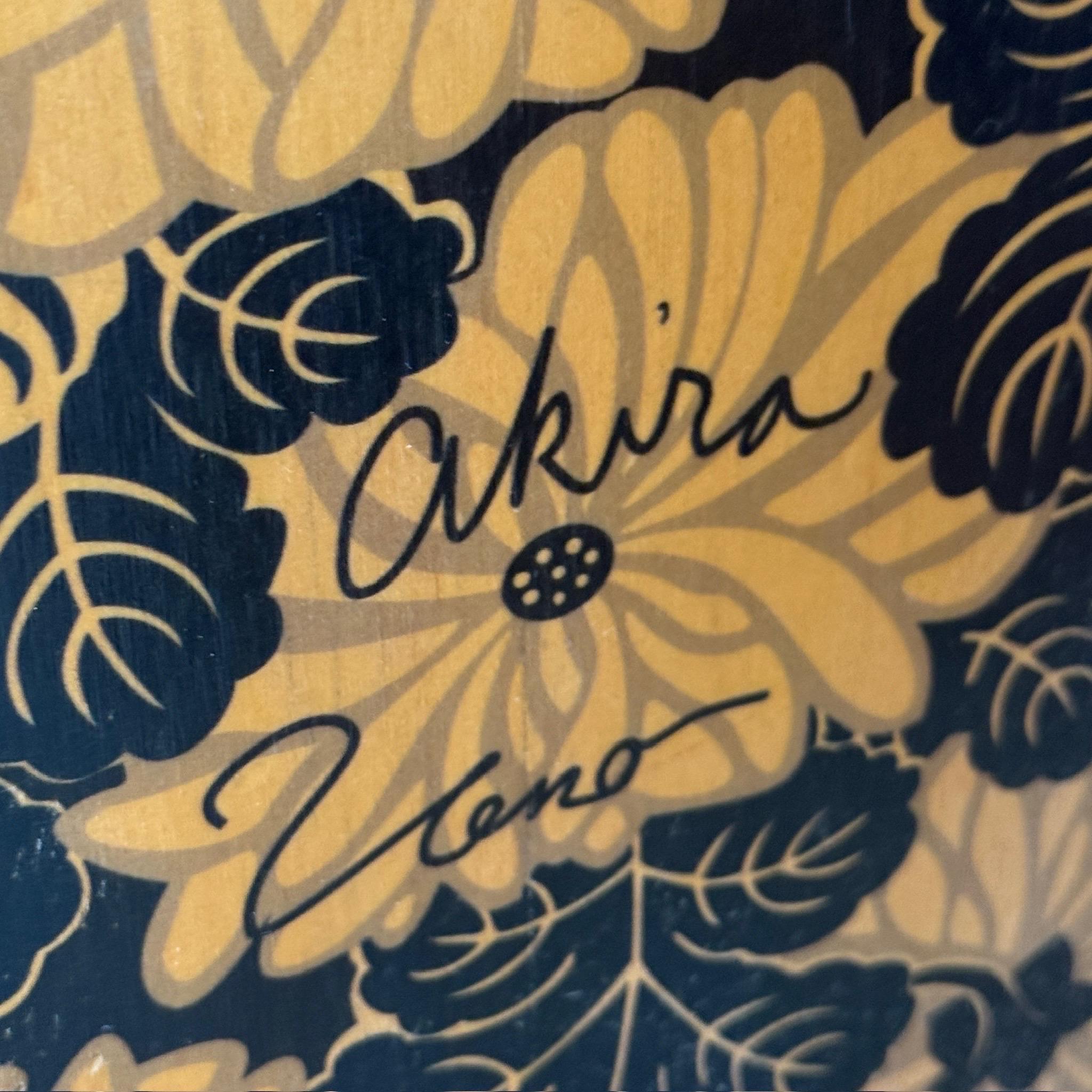 Contemporary Studio Made Counter Stools with Chinoiserie Print For Sale