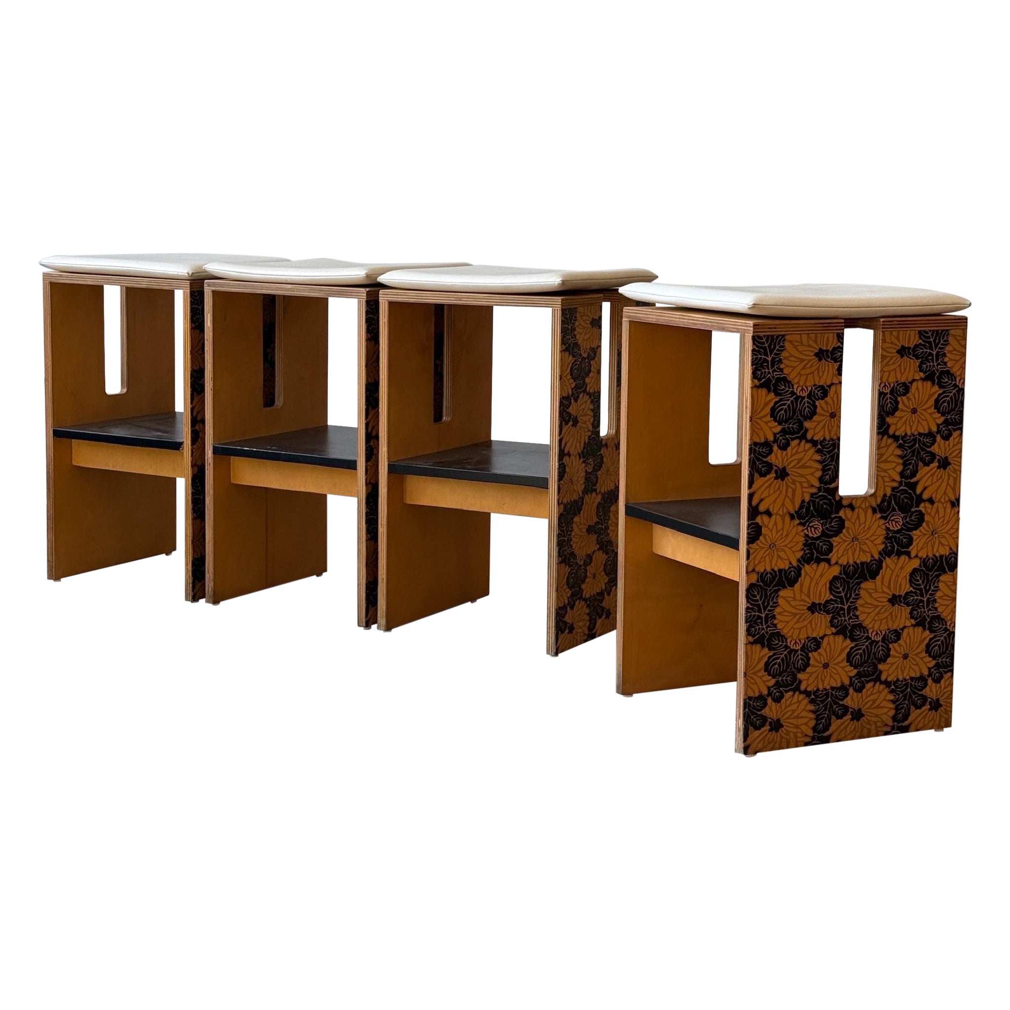 Tabourets de comptoir Studio Made avec imprimé Chinoiserie