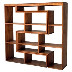 Studio Made Custom Oak Shelving Unit Studio Made Custom Oak Shelving Unit