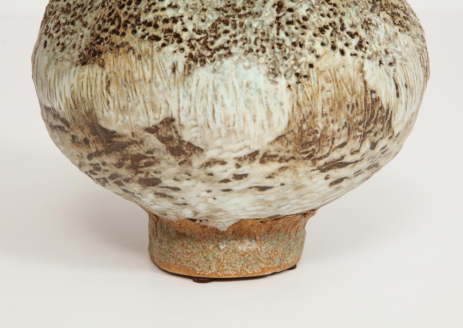 Modern Studio-Made Footed Vase by Dena Zemsky