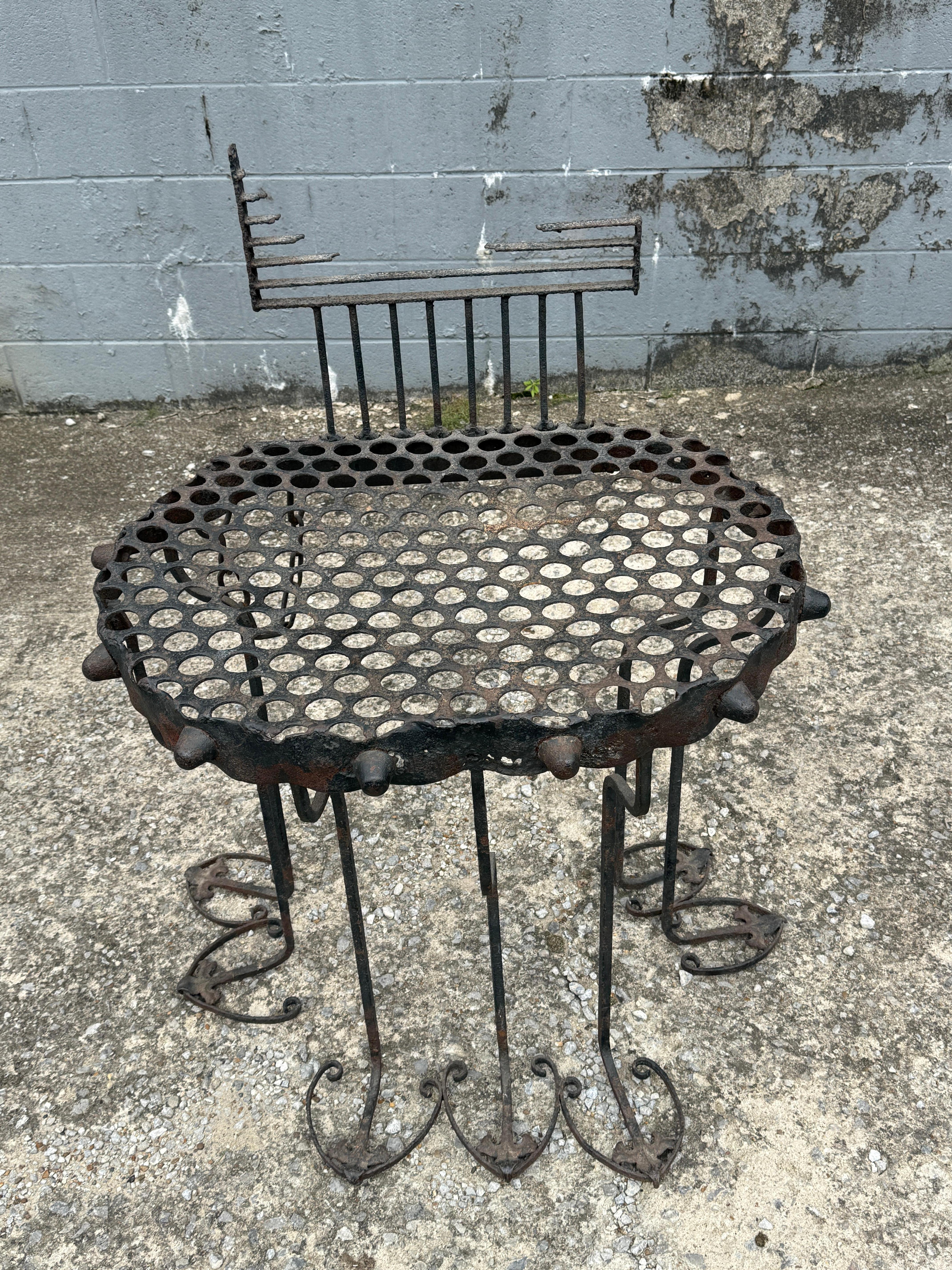 Studio-Made Iron Console Table In Good Condition For Sale In Nashville, TN