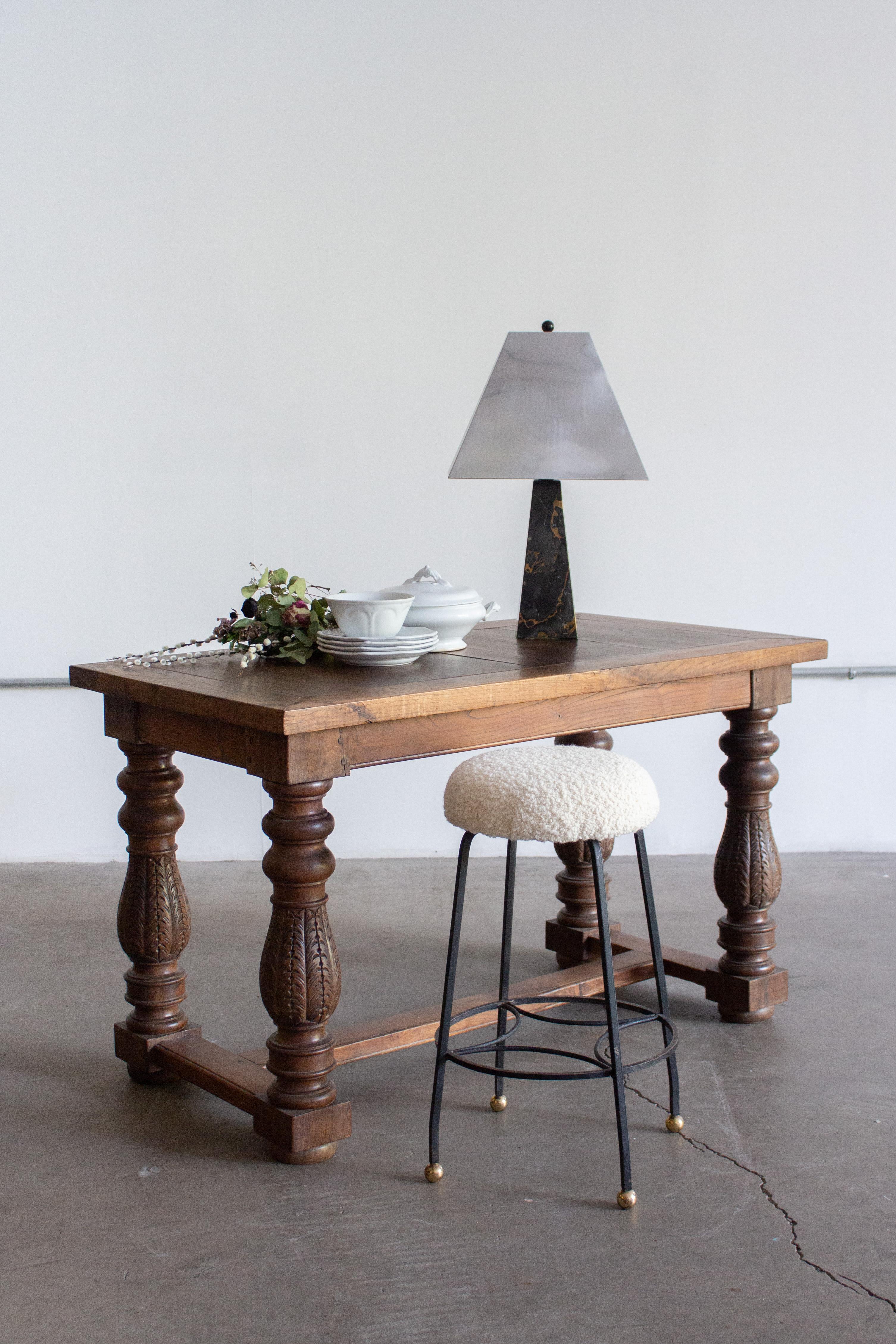 Studio Made Iron Counter Stools, a Set of 3 For Sale 2