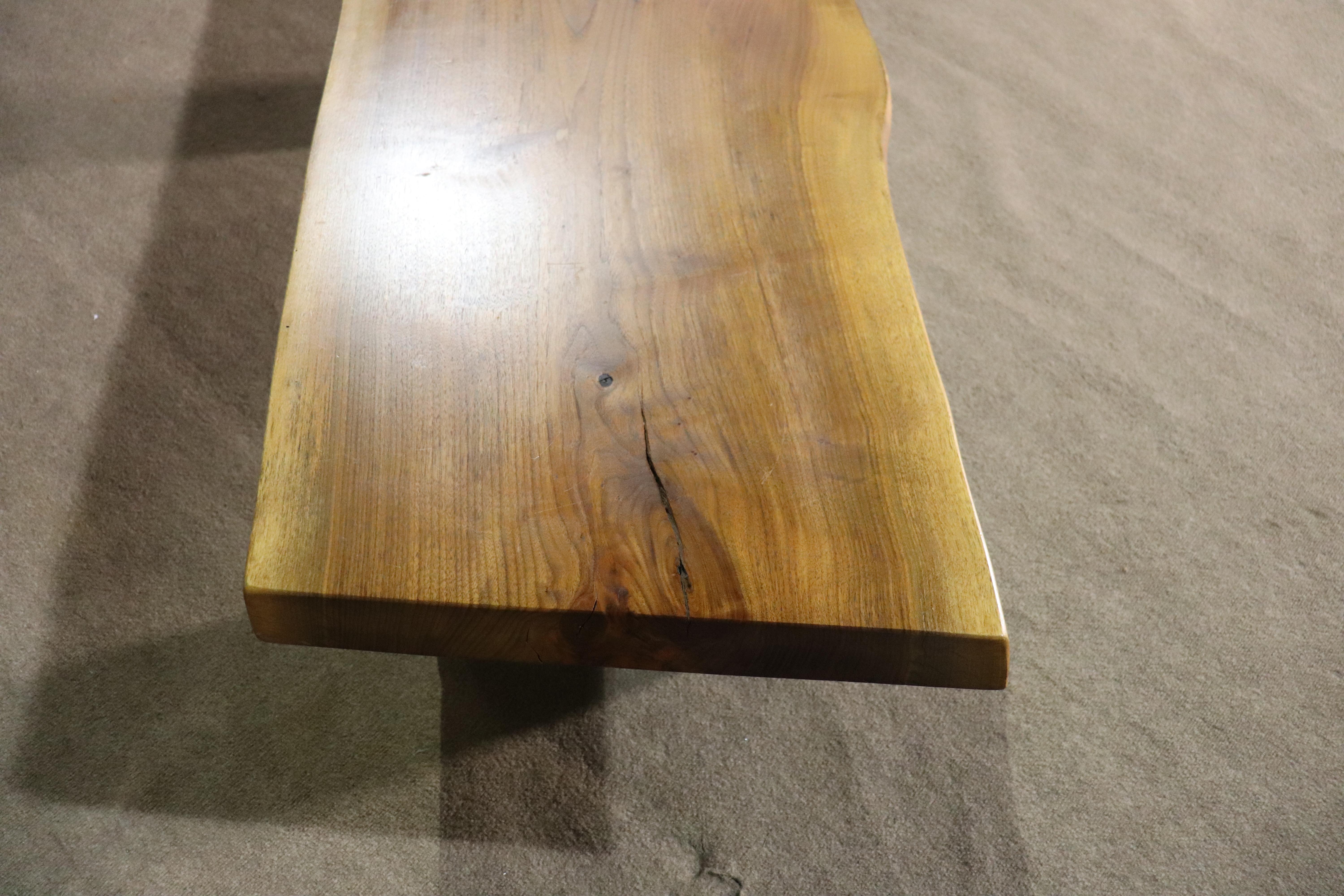 Studio Made Live Edge Coffee Table by Jeffrey Greene For Sale 4