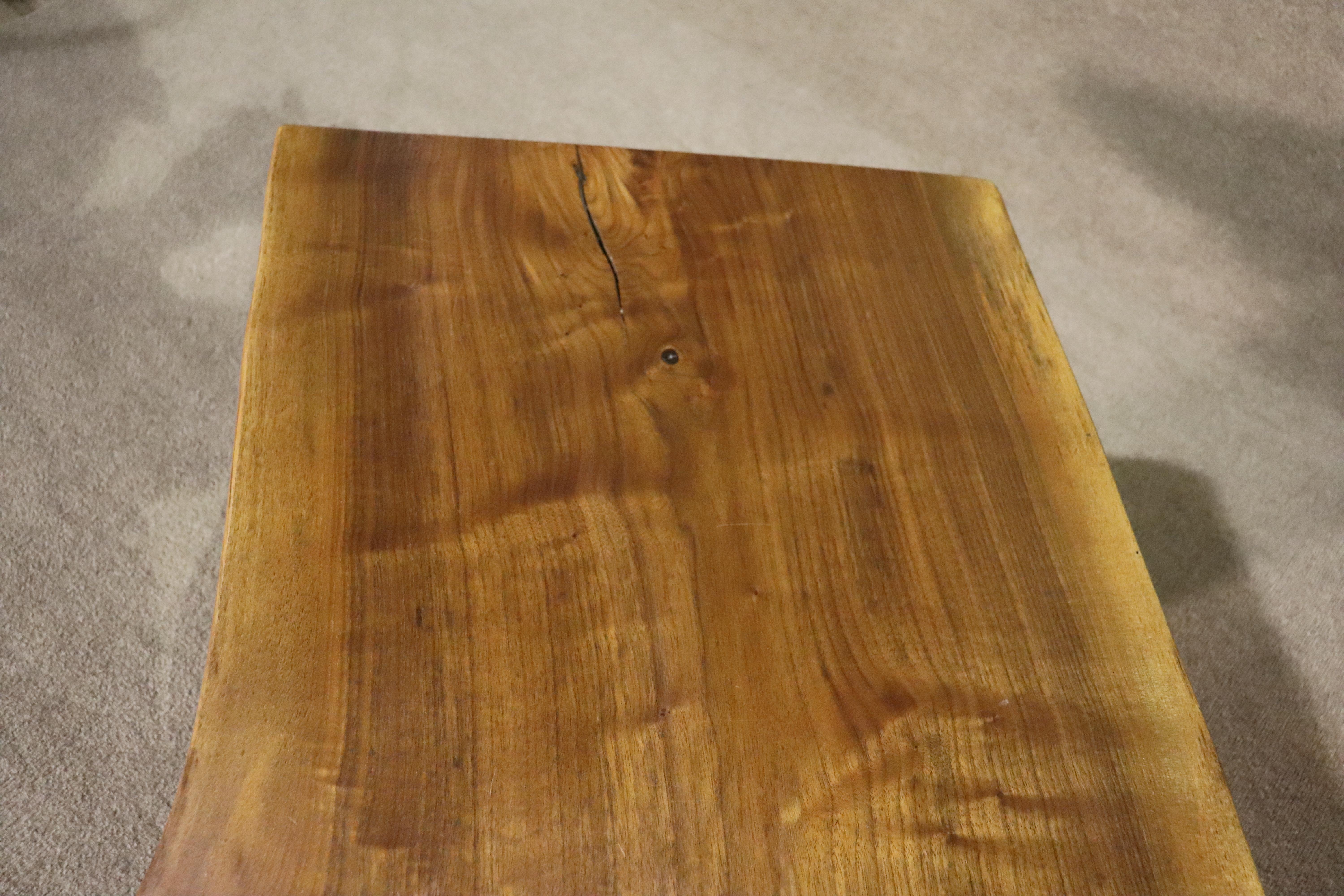 Studio Made Live Edge Coffee Table by Jeffrey Greene For Sale 1