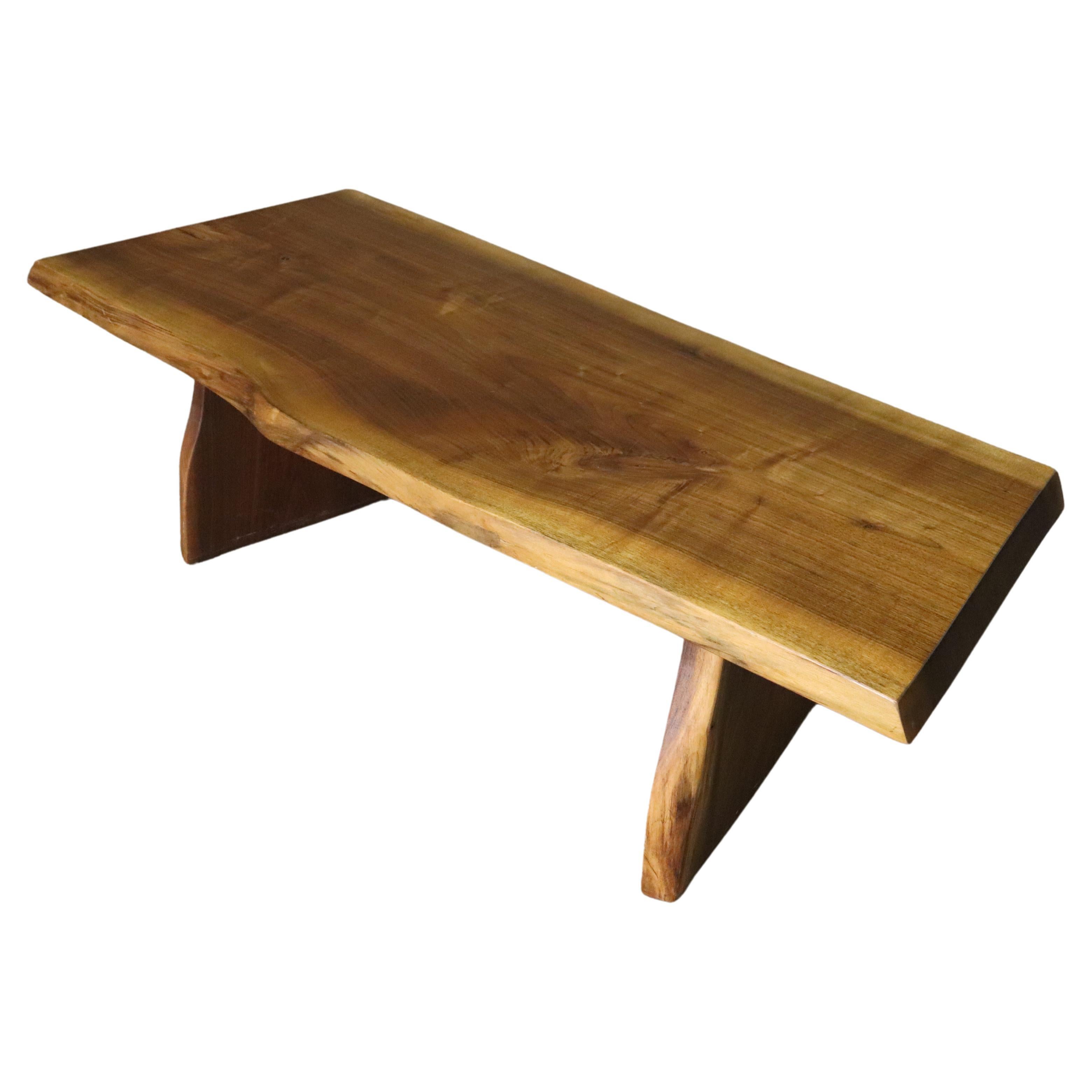Studio Made Live Edge Coffee Table by Jeffrey Greene For Sale