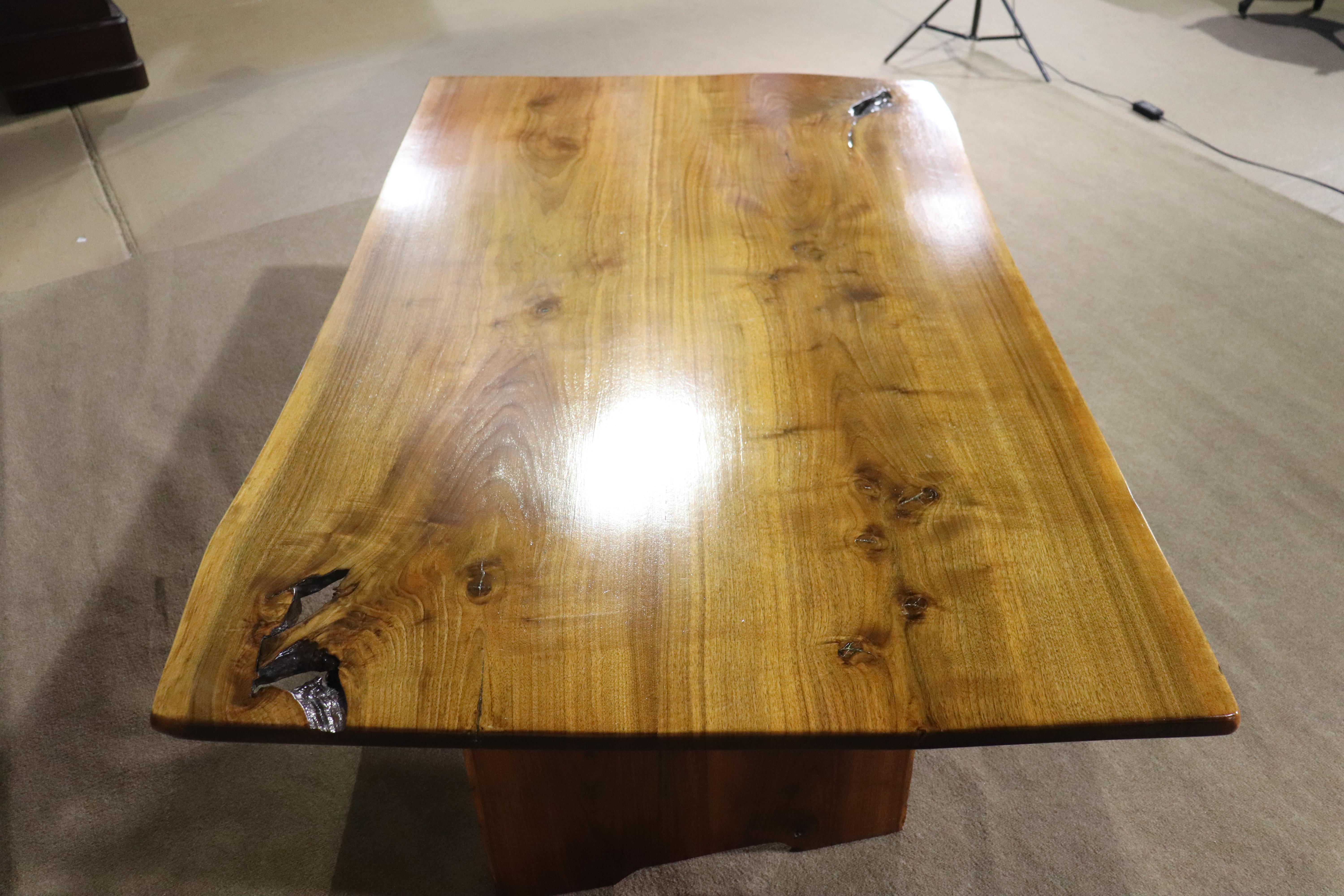 Rustic Studio Made Live Edge Dining Table For Sale