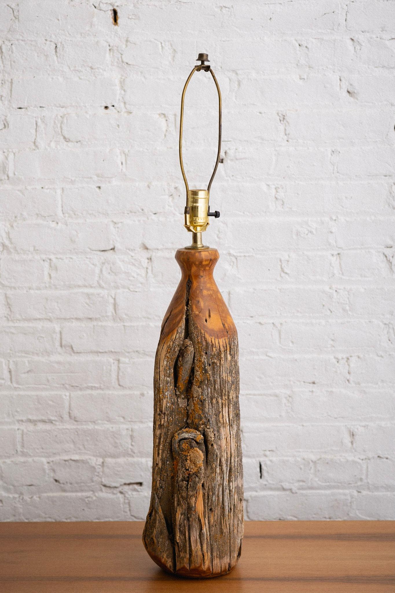 American Studio Made Live Edge Wood Lamp