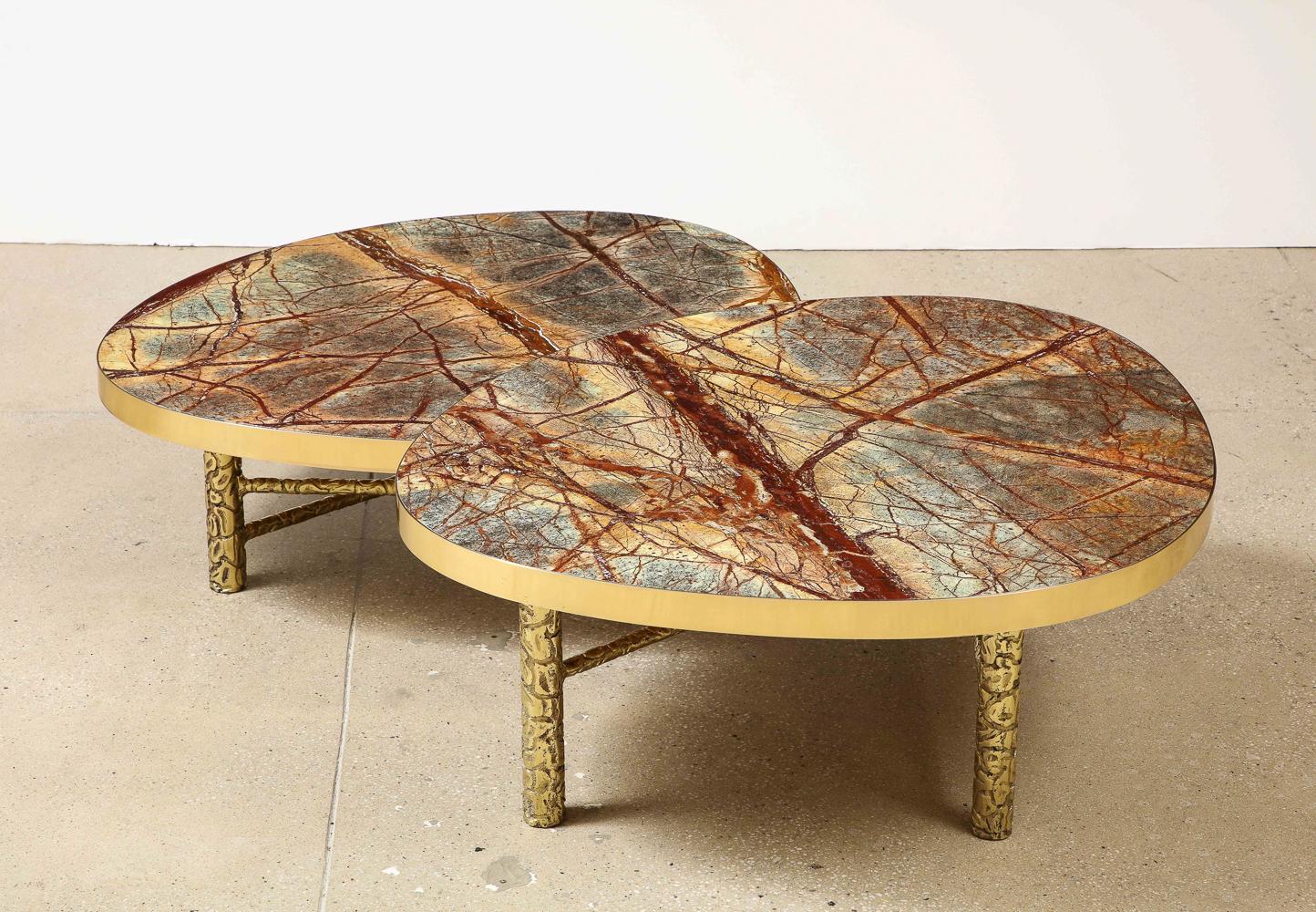 Hand-Crafted Studio-made Meteoris Tables by Arriau For Sale