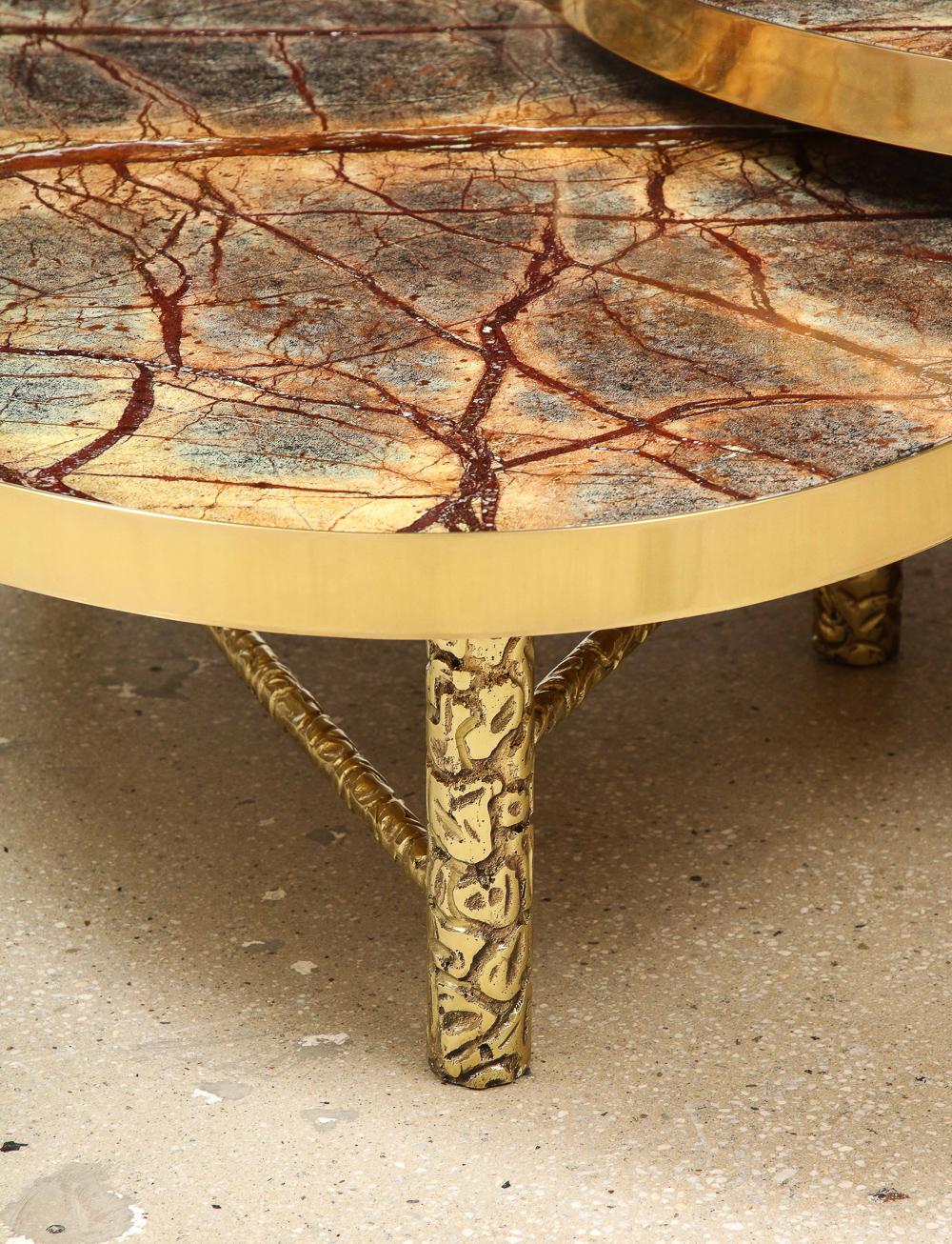 Contemporary Studio-made Meteoris Tables by Arriau For Sale