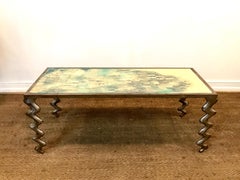 Studio Made Modernist Cocktail Table with Zig Zag Legs