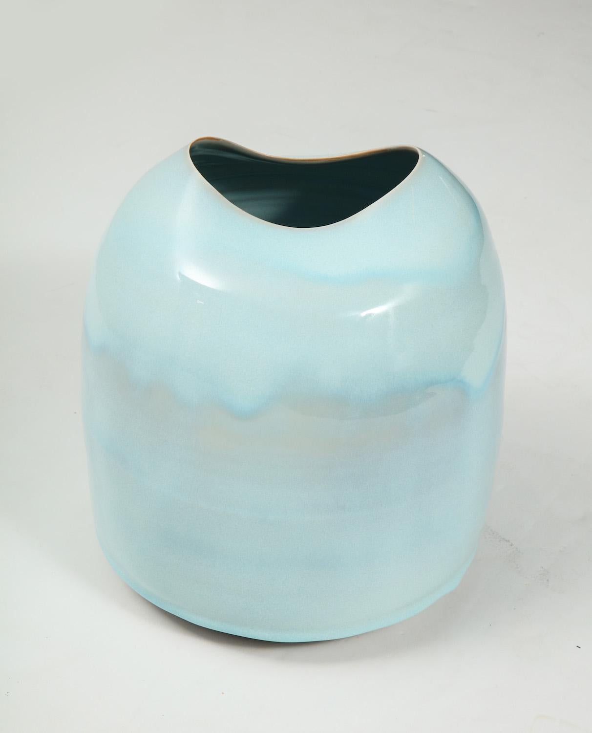 English Studio-Made Porcelain Vase by Tonya Gomez