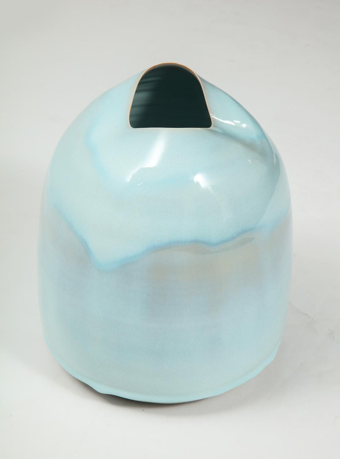 Glazed Studio-Made Porcelain Vase by Tonya Gomez