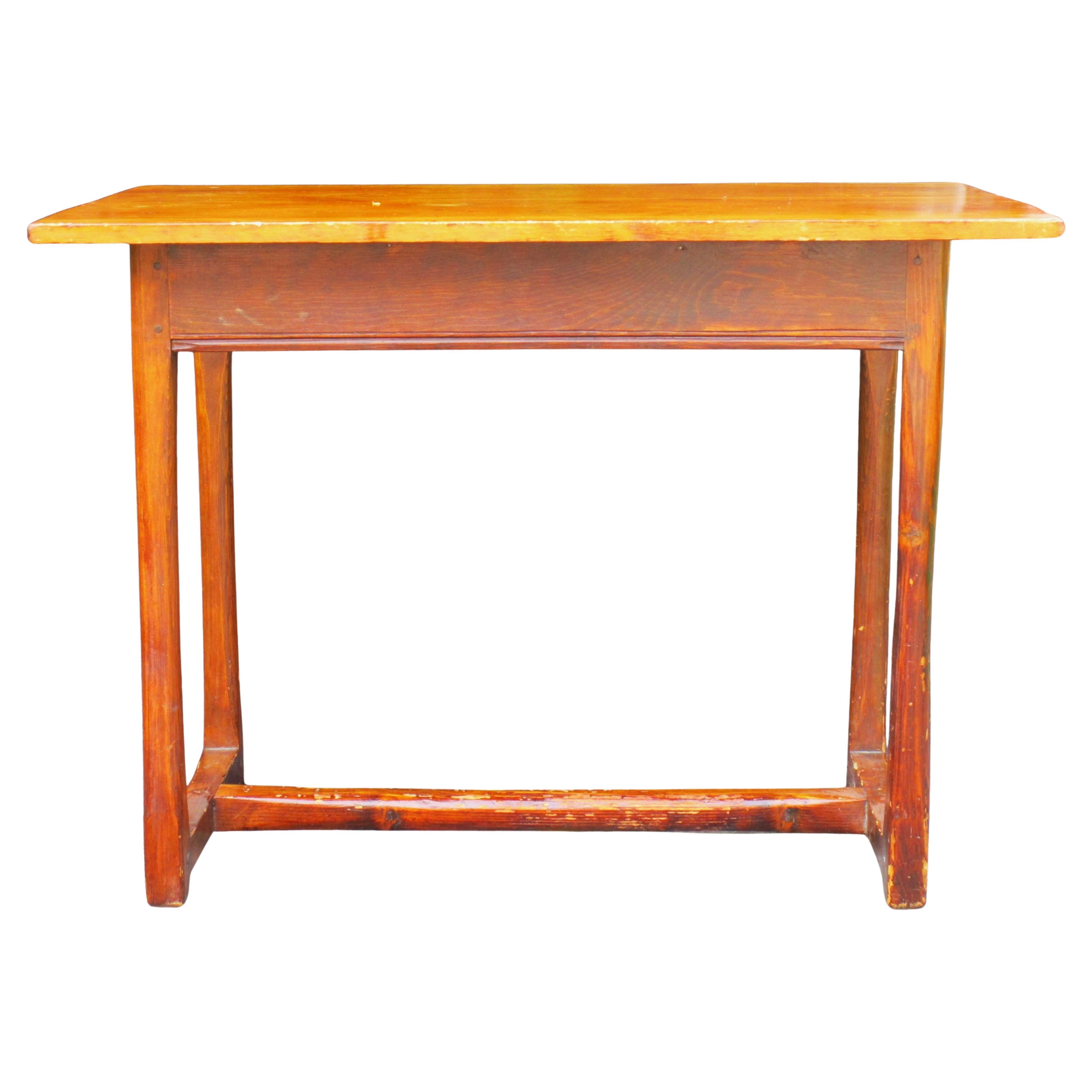American Studio Made Rustic Pine Table - Saul Yalkert Craftsman, Circa 1930 (amerikanisch) im Angebot