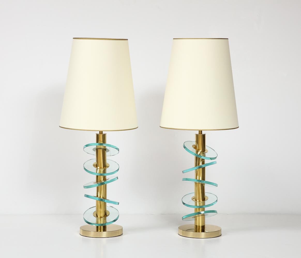 Modern Studio-Made Table Lamps by Fedele Papagni For Sale
