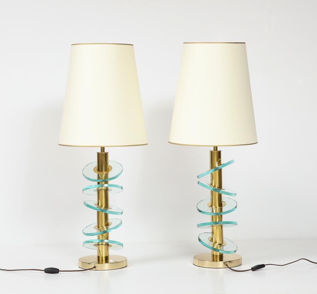Hand-Crafted Studio-Made Table Lamps by Fedele Papagni For Sale