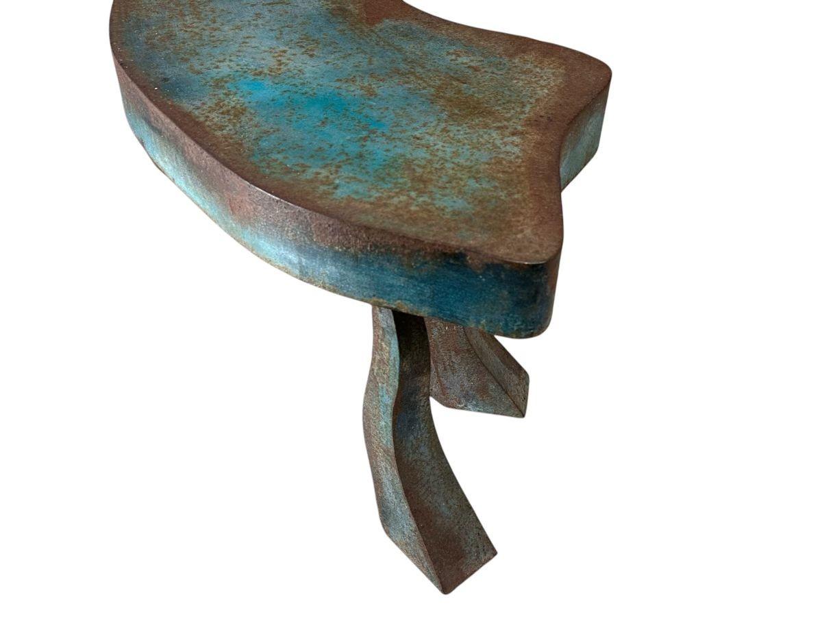 Banc en acier soudé fabriqué par Studio A, 1980 en vente 5
