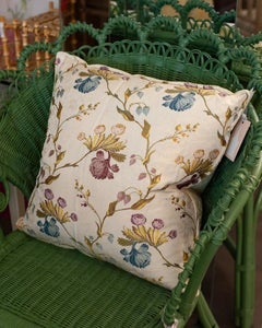 Studio Maison Nurita Cream and Multicolour Floral Brocade Pillow