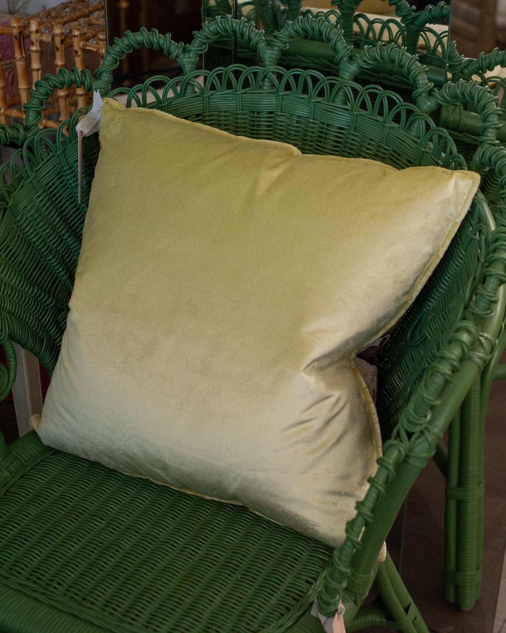Contemporary Studio Maison Nurita Cream and Multicolour Floral Brocade Pillow For Sale