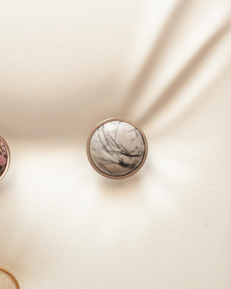 Studio Maison Nurita Grey Jasper Knob For Sale at 1stDibs