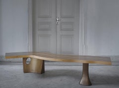 Wave, StudioManda, CoffeeTable, Wood, Liquid Metal, Limited Edition, Lebanon2012