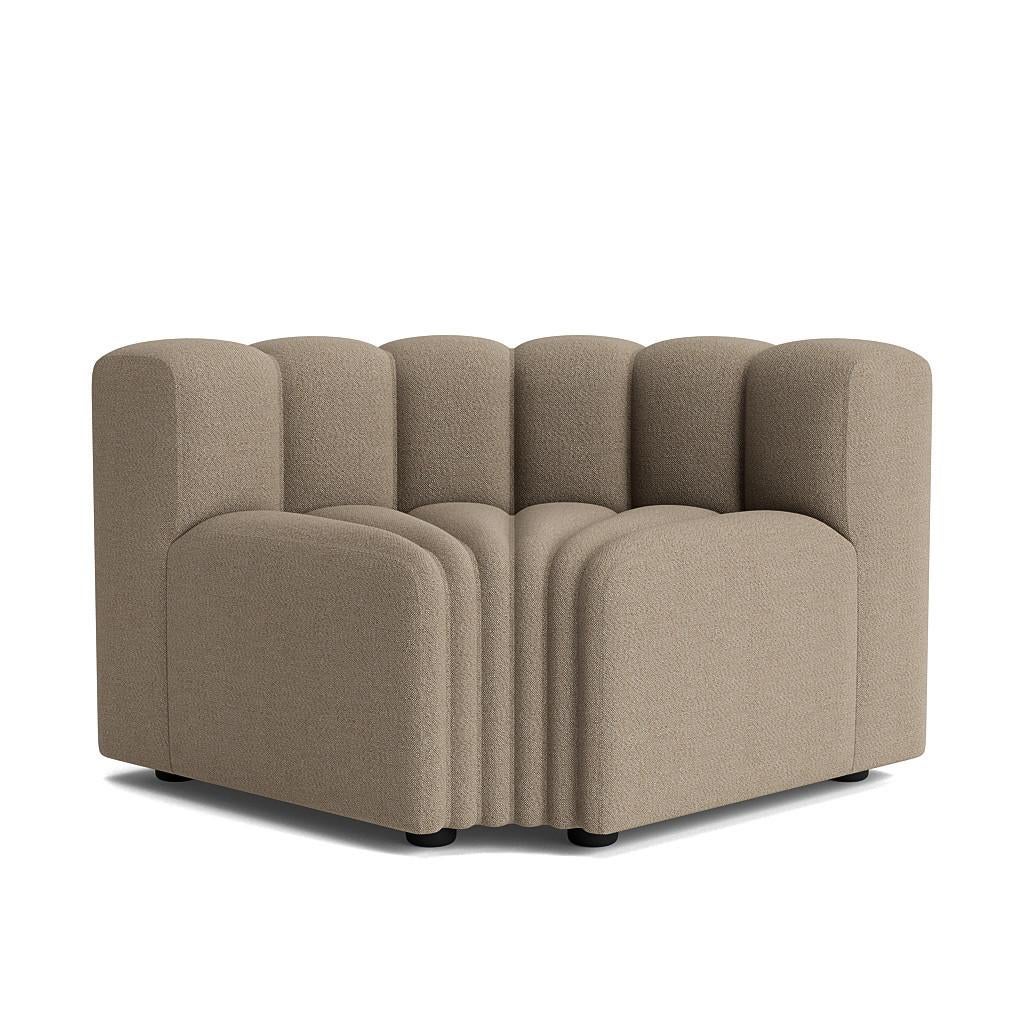 Contemporary 'Studio' Modular Sofa by Norr11, Corner Module, Coconut (Outdoor) For Sale