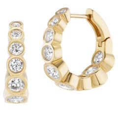 Studio Mullins Tibi Tapered Diamond Huggies