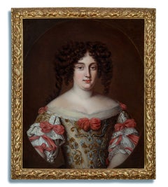 Antique Portrait of a Lady, Maria Virginia Borghese Chigi Princess Farnese Oil on canvas