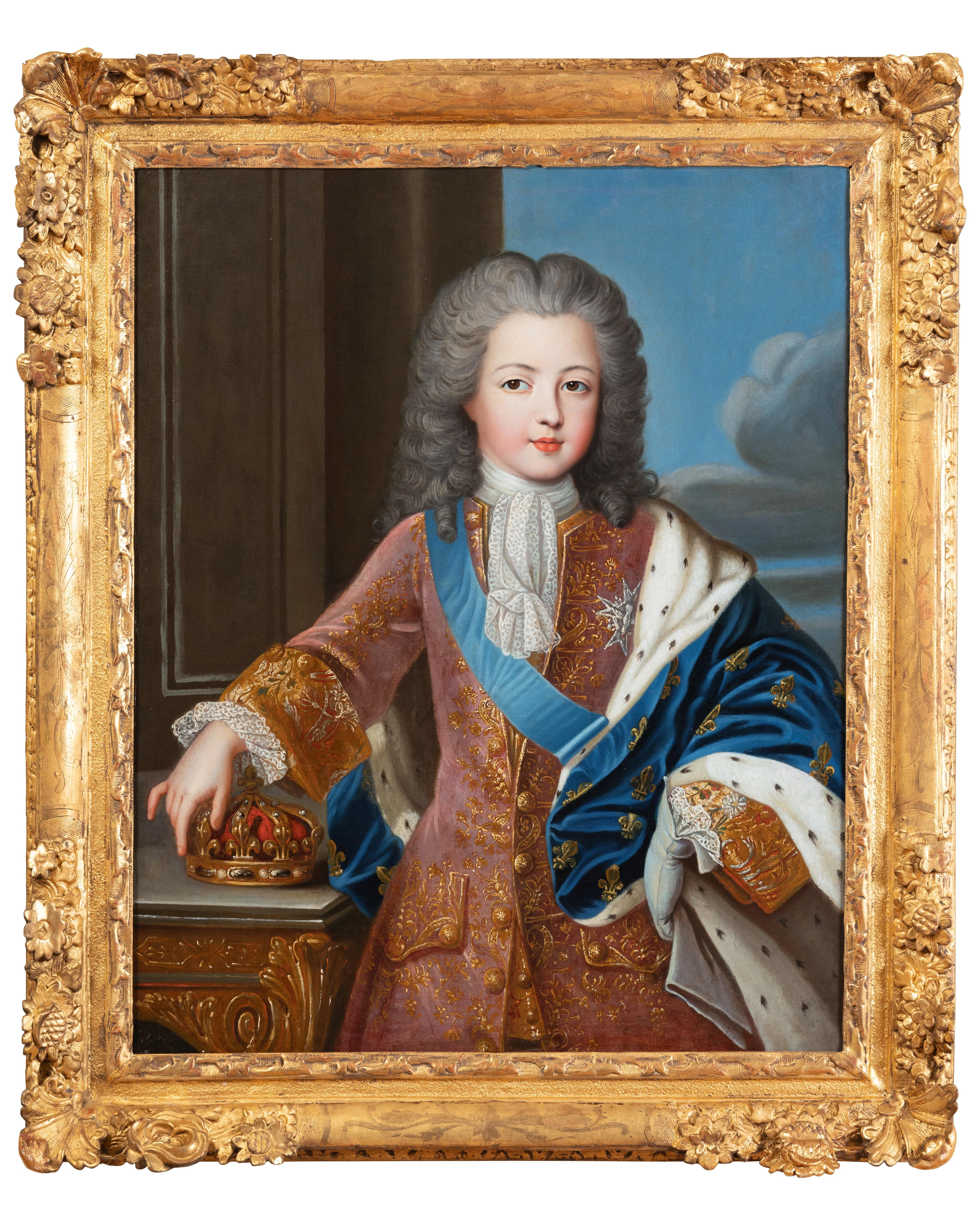 Portrait of king Louis XV, studio of Pierre Gobert, French, 18th century