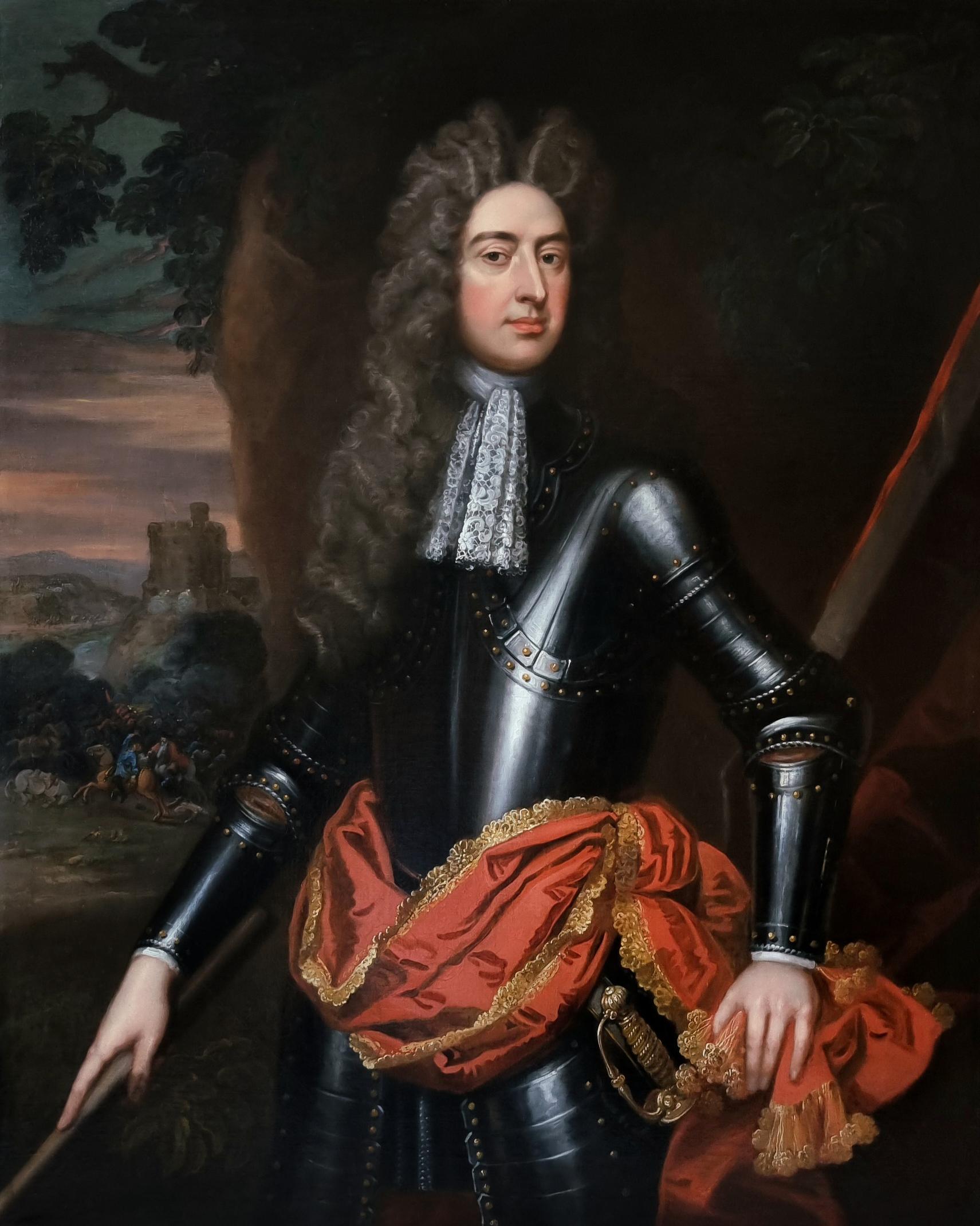Portrait of Colonel Richard Lister in Armour & Holding a Baton, Harlaxton Manor 2