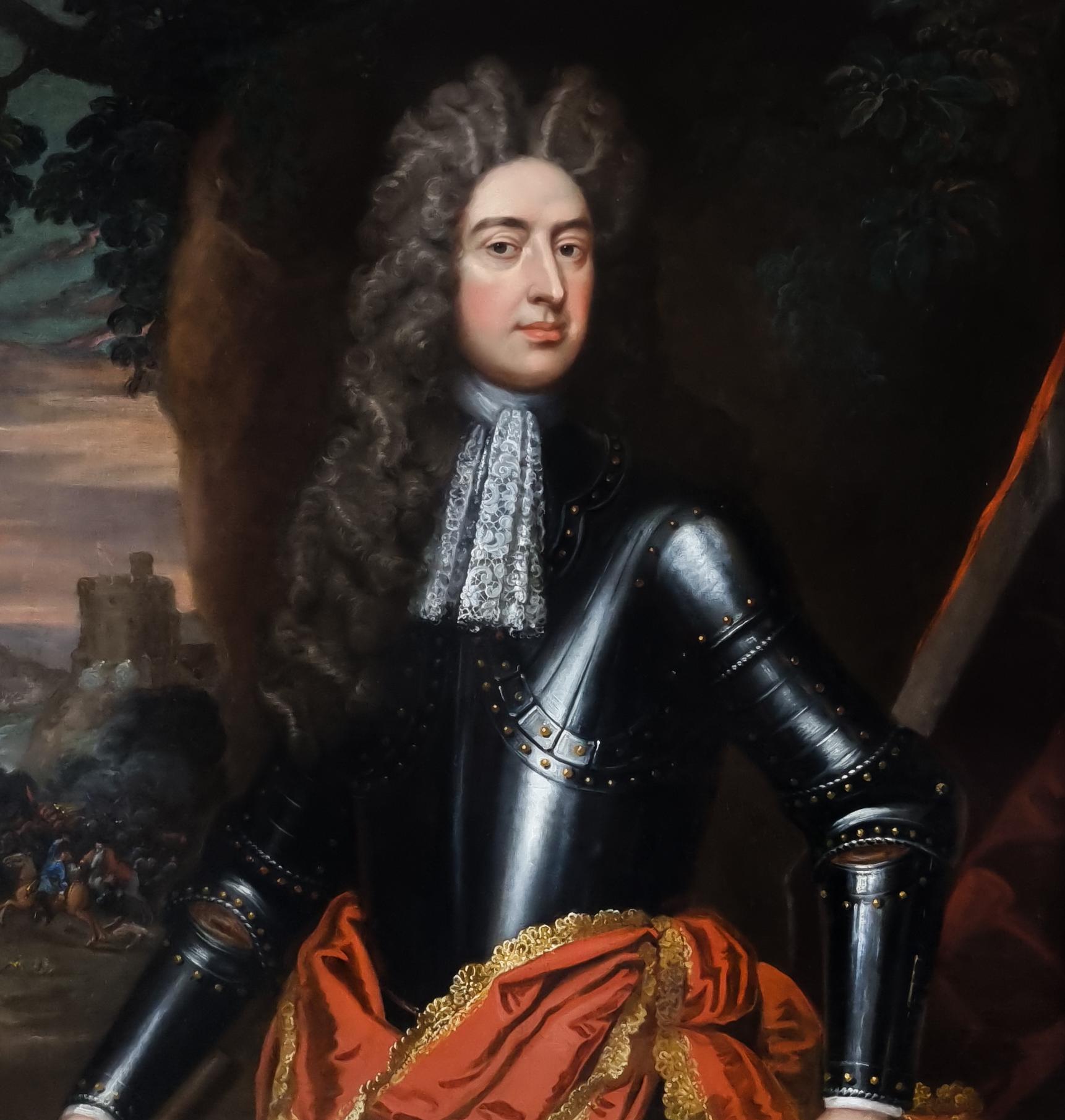 Portrait of Colonel Richard Lister in Armour & Holding a Baton, Harlaxton Manor 3