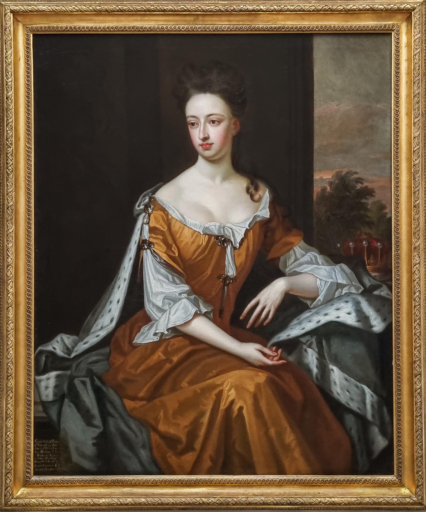 studio of Sir Godfrey Kneller Portrait Painting – Porträt von Lady Mary Sackville, Gräfin von Dorset, Atelier von Godfrey Kneller