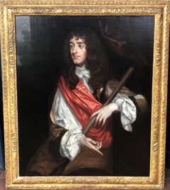 17th Century English Oil Painting Portrait of King James II