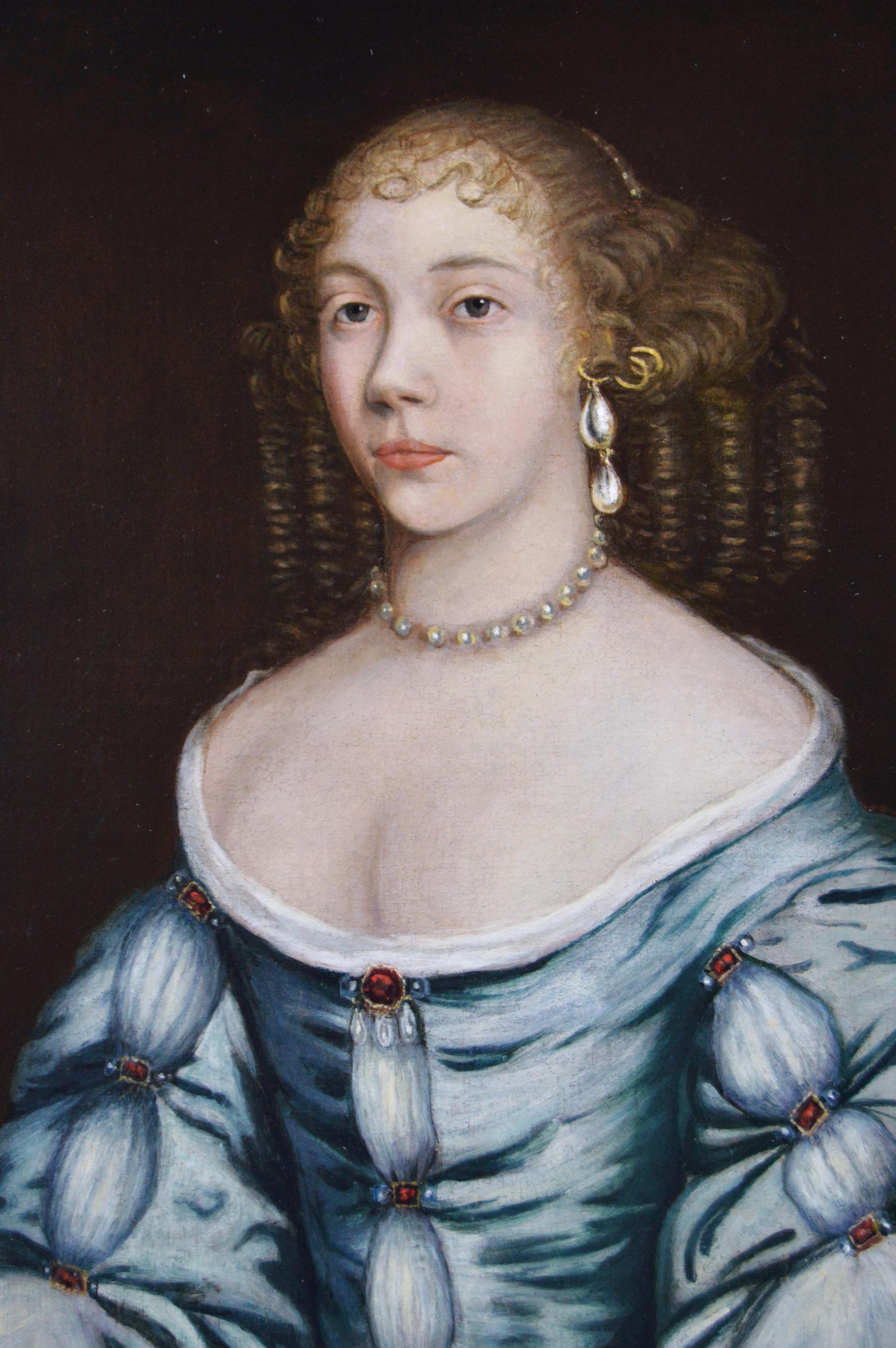 Porträt-Ölgemälde einer Dame aus dem 17. Jahrhundert (Alte Meister), Painting, von Studio of Sir Peter Lely