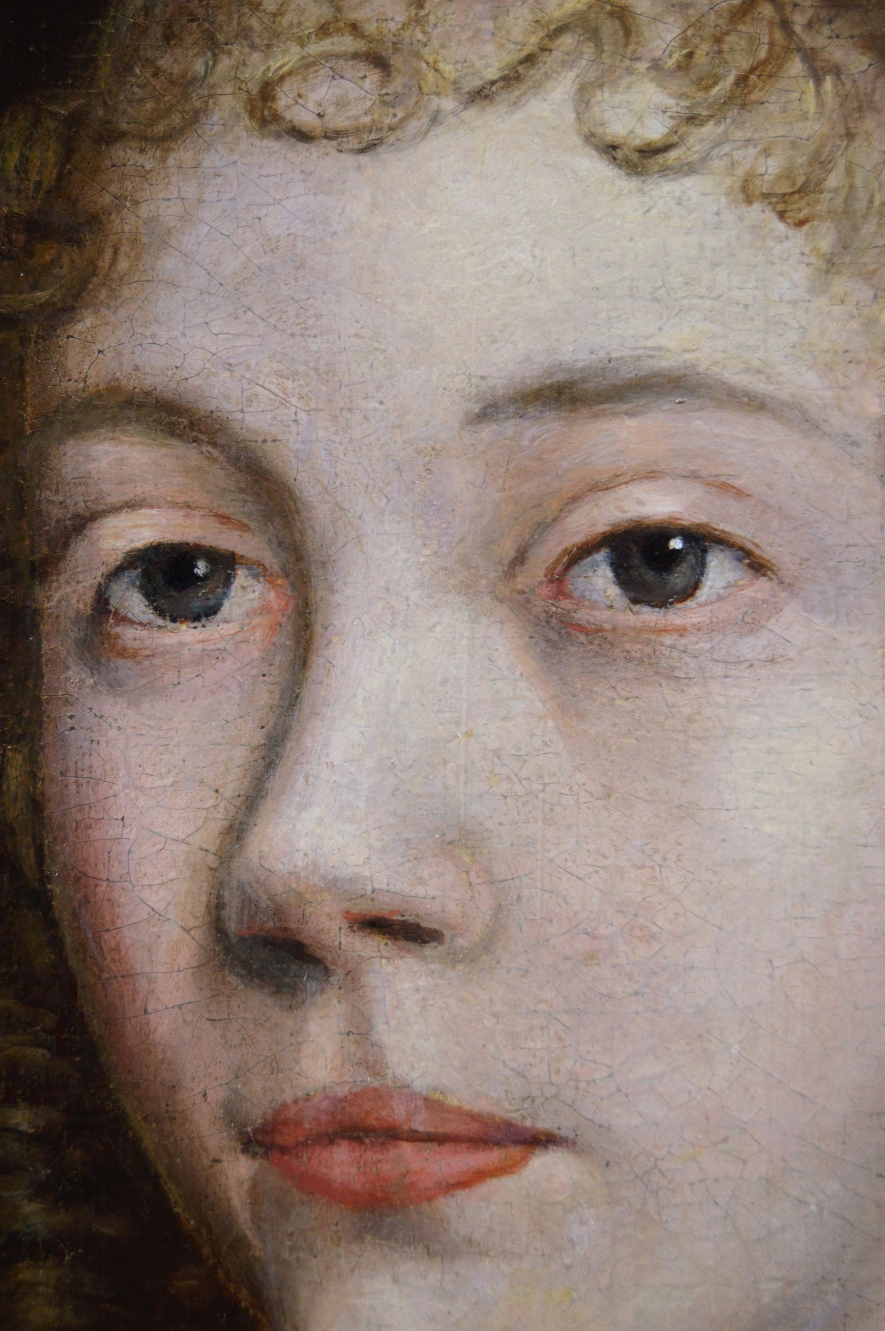 17th Century portrait oil painting of a lady - Old Masters Painting by Studio of Sir Peter Lely