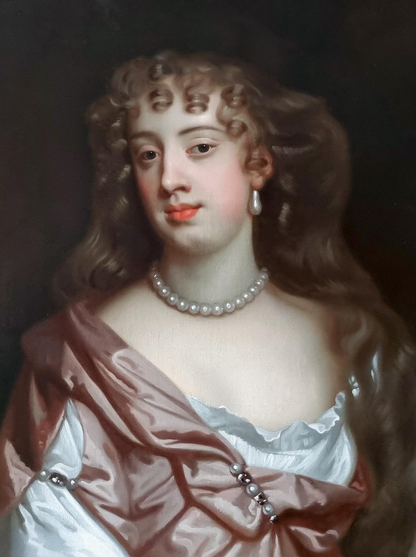 Portrait de Lady Anna Maria Brudenell, comtesse de Shrewsbury (1642-1702) - Noir Portrait Painting par Studio of Sir Peter Lely
