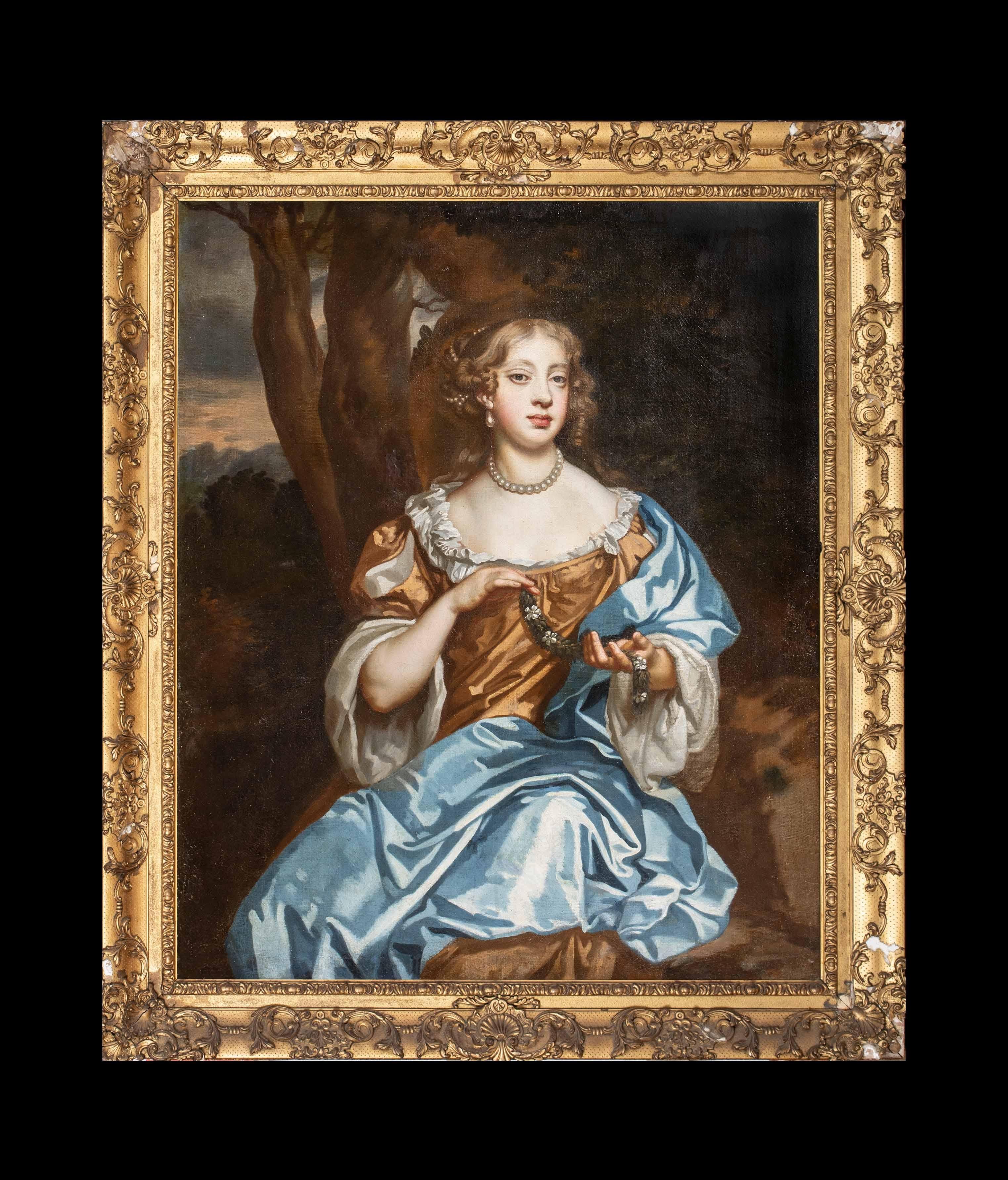 Porträt von Letitia, später Lady Russell (ca. 1645-1721), 17. Jahrhundert – Painting von Studio of Sir Peter Lely