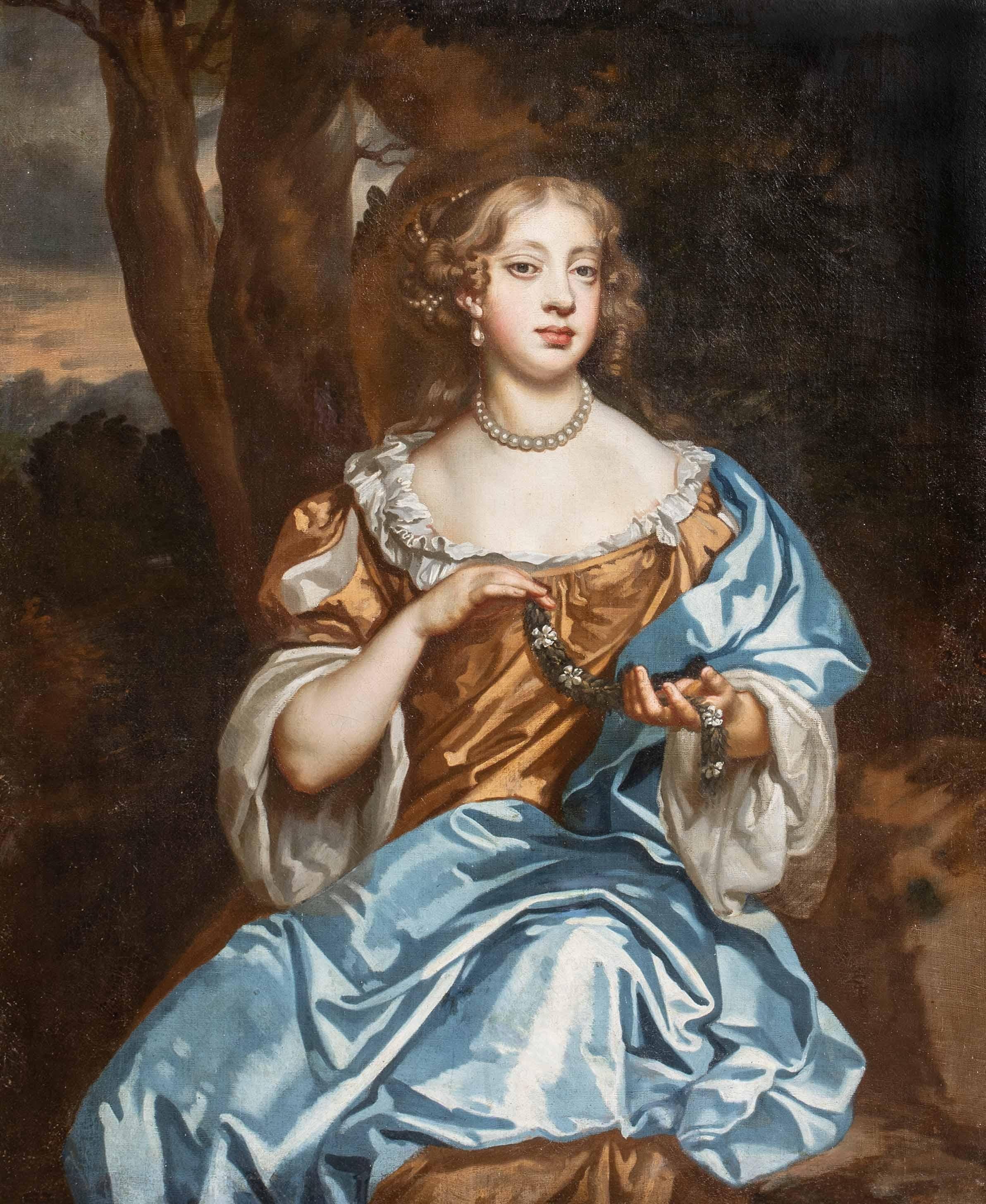 Porträt von Letitia, später Lady Russell (ca. 1645-1721), 17. Jahrhundert (Schwarz), Portrait Painting, von Studio of Sir Peter Lely