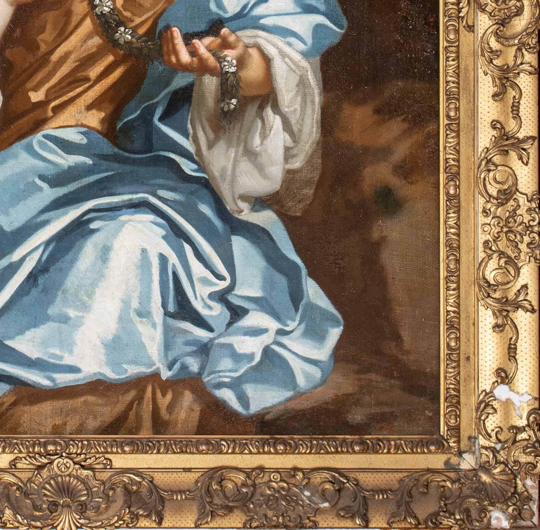 Porträt von Letitia, später Lady Russell (ca. 1645-1721), 17. Jahrhundert

Studio von Sir Peter Lely (1618-1680)

Großes Porträt der Letitia, später Lady Russell, aus dem 17. Jahrhundert in Dreiviertellänge, Öl auf Leinwand, aus dem Studio von Sir