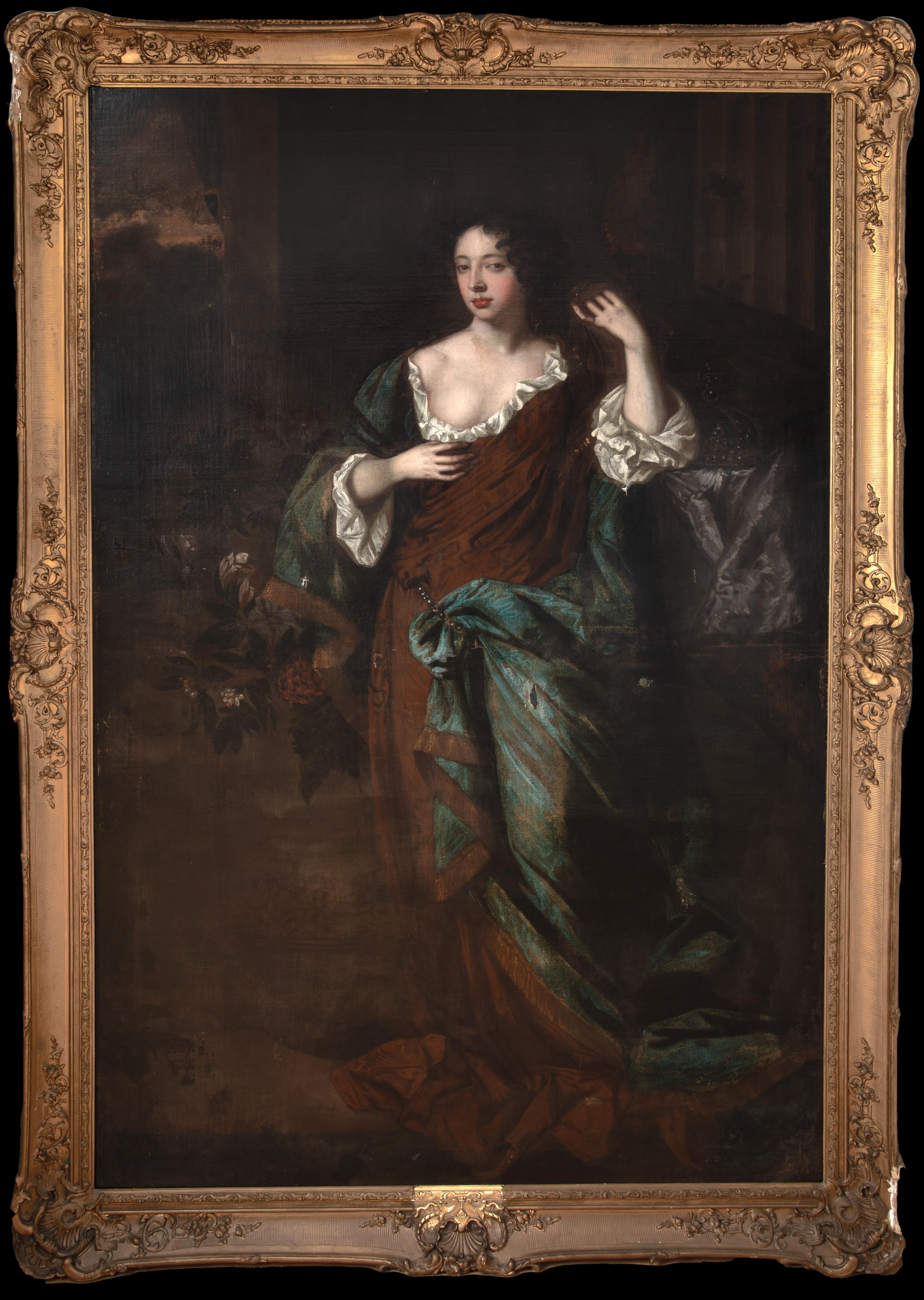 Studio of Sir Peter Lely Portrait Painting - Portrait Of Mary Of Modena, Queen Of England, 17th Century  Studio Of SIR PETER