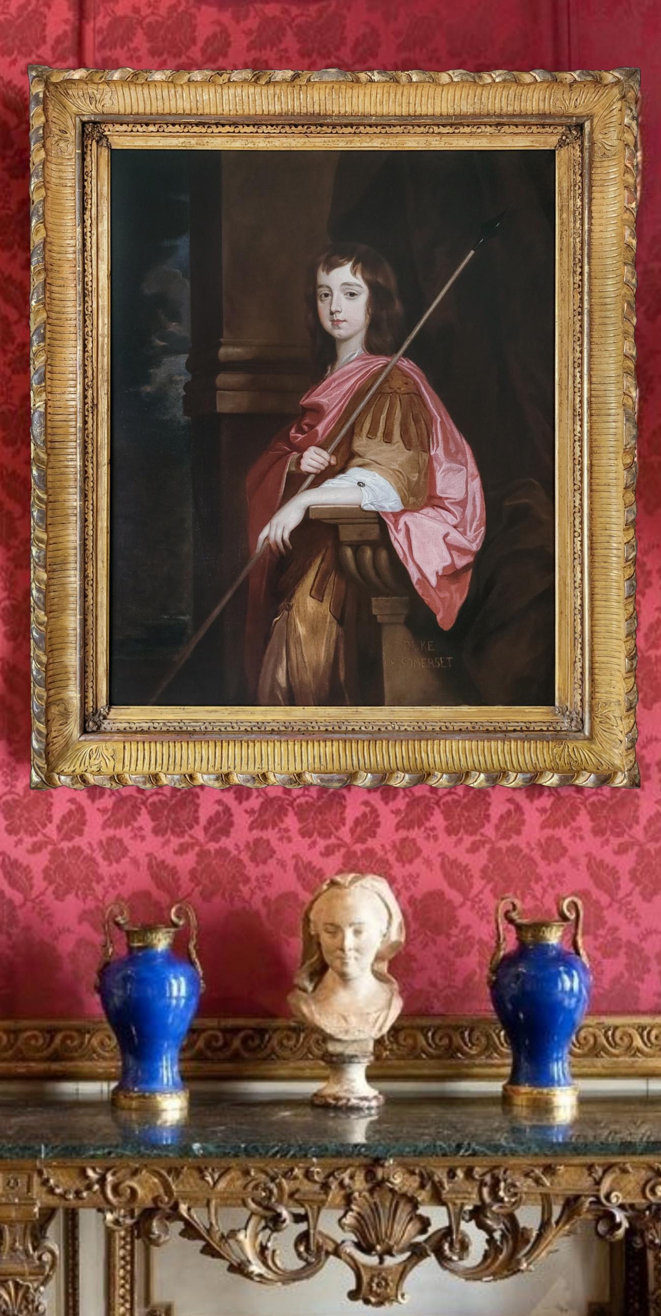 This exquisite portrait, presented by Titan Fine Art, of William Seymour is a product of the studio of the court painter, Sir Peter Lely. The sitter was Duke of Somerset, Marquis of Hertford, Viscount Beauchamp, and Baron Seymour, and he was the son