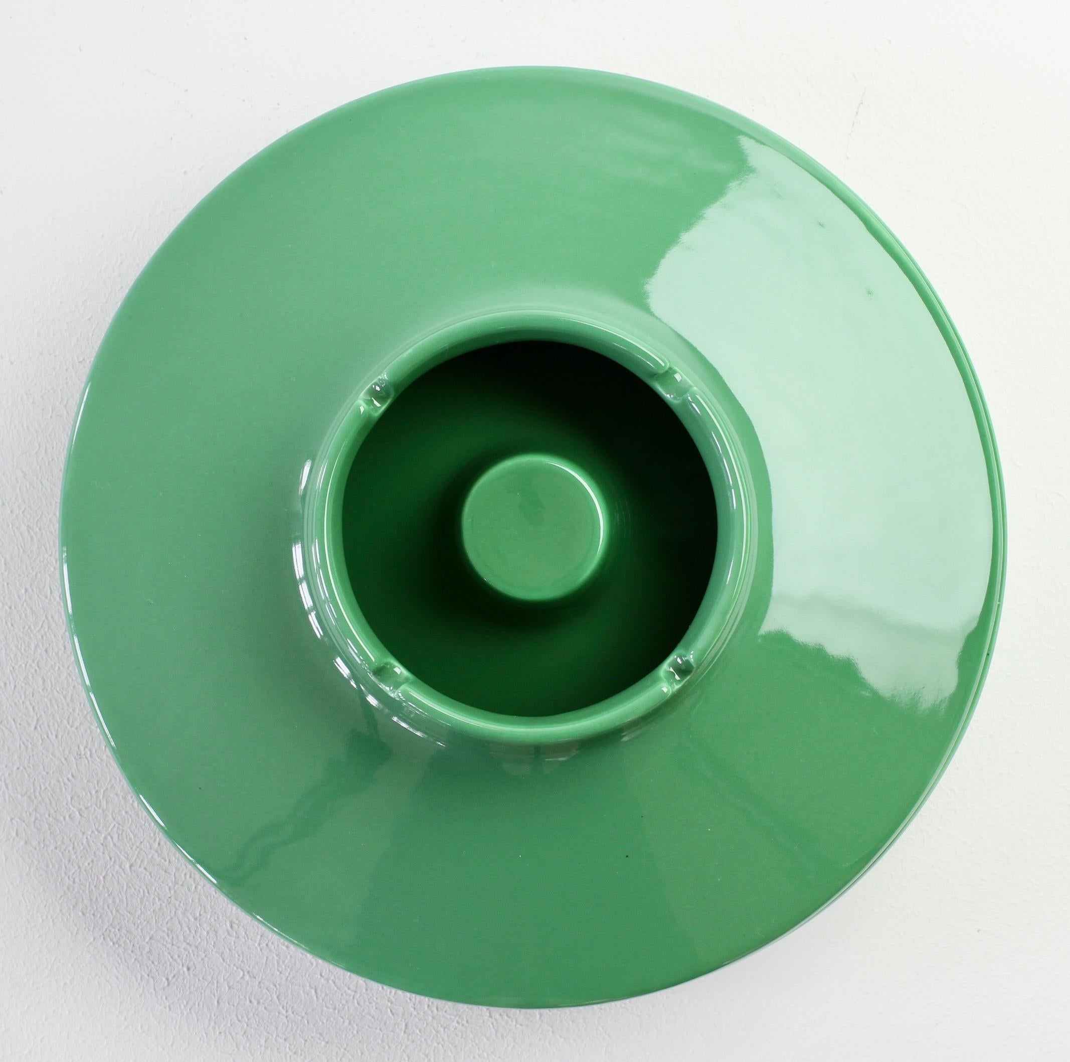 vintage green ashtray