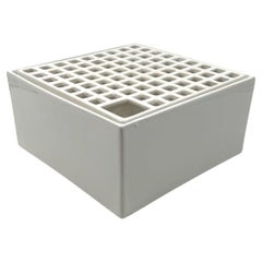 Studio Opi, White space age mod. Ikebana C ceramic vase, Gabbianelli Italy 1970