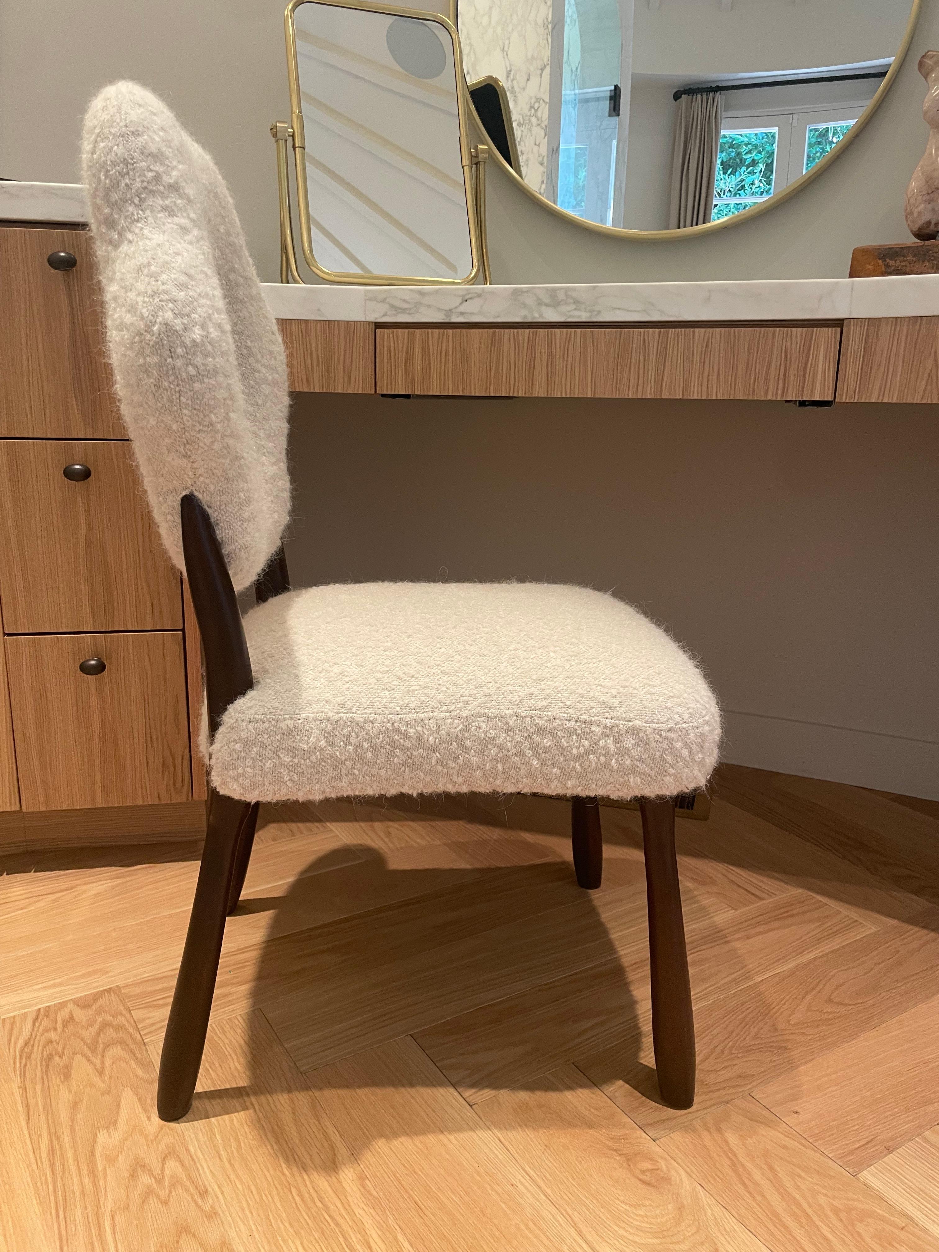 cozy white chair