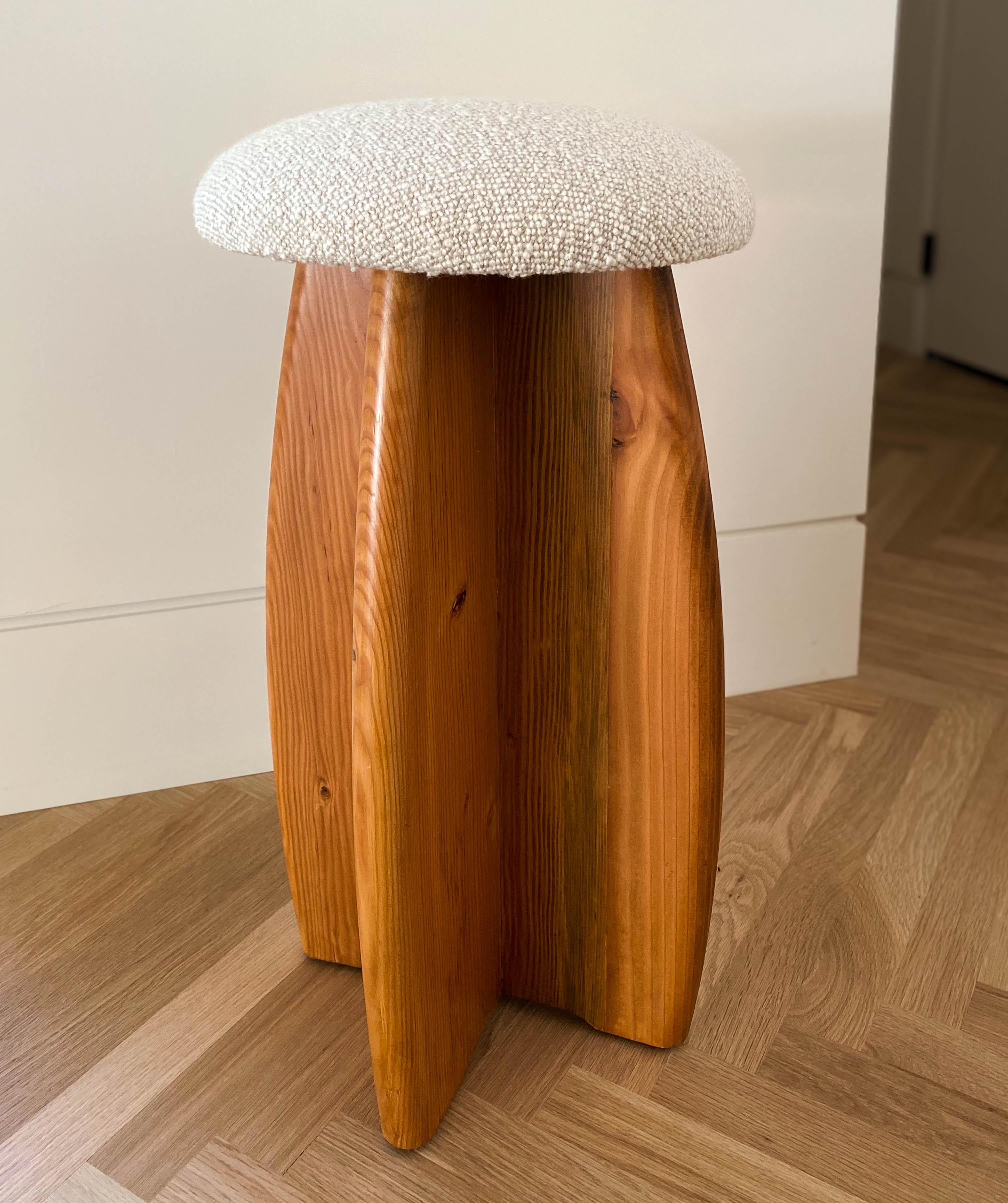 Studio Osklo Stool 1, Counter Height in Knotty Pine For Sale at 1stDibs