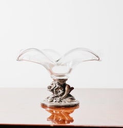Studio Ottaviani Centre de table en cristal Design des années 1970 Luxe